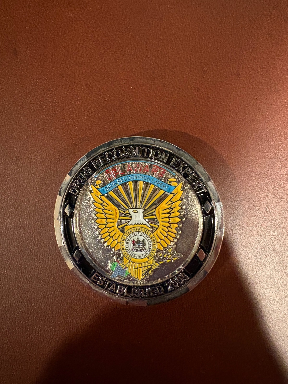 Delaware Drug Recognition Expert DRE Challenge Coin