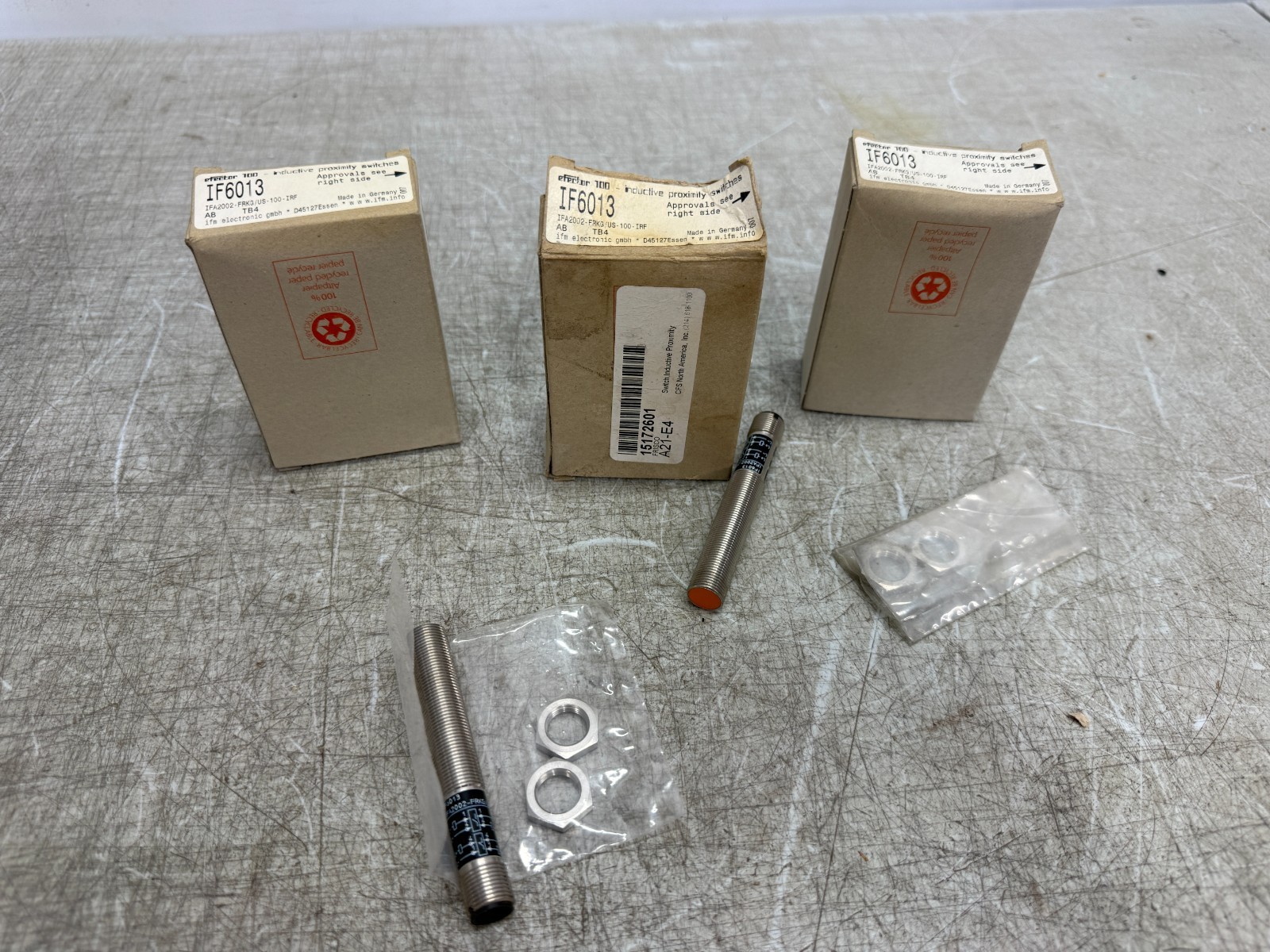 IFM EFECTOR IF6013 Inductive Proximity Sensor 2mm Range N.O. or N.C. M12 NEW