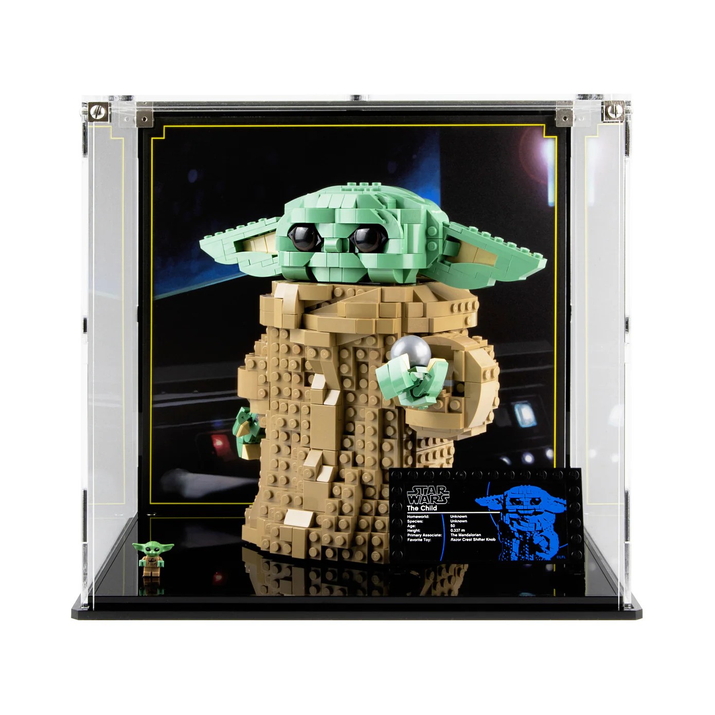 Lego Star Wars The Child 75318 Wicked Brick Display Case w/Instructions