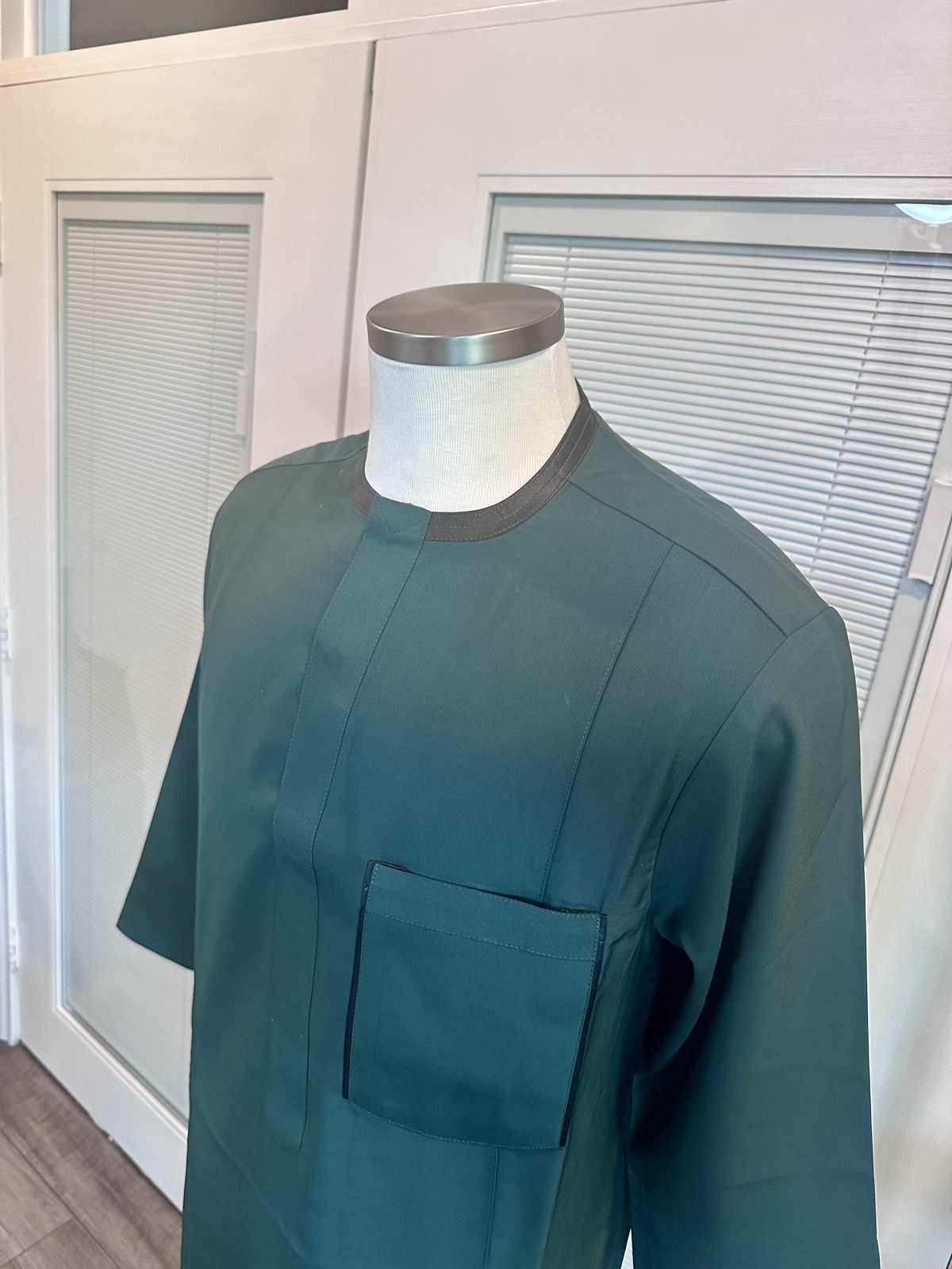 2pcs set African/Nigerian inspired Kaftan in Green color size XL