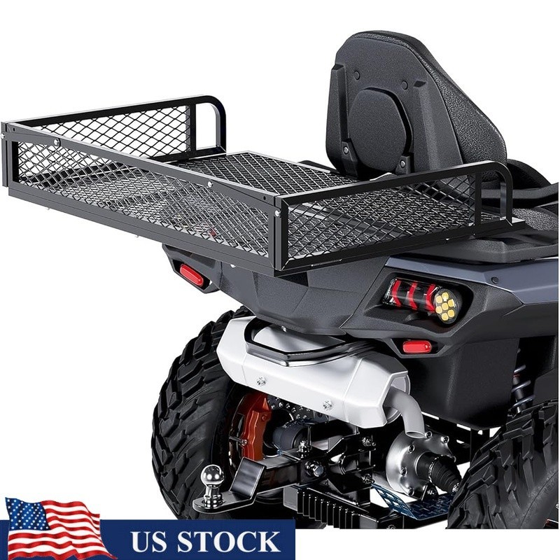 Rear Cargo Basket ATV UTV Steel Storage Mesh Design Easy Install Durable New