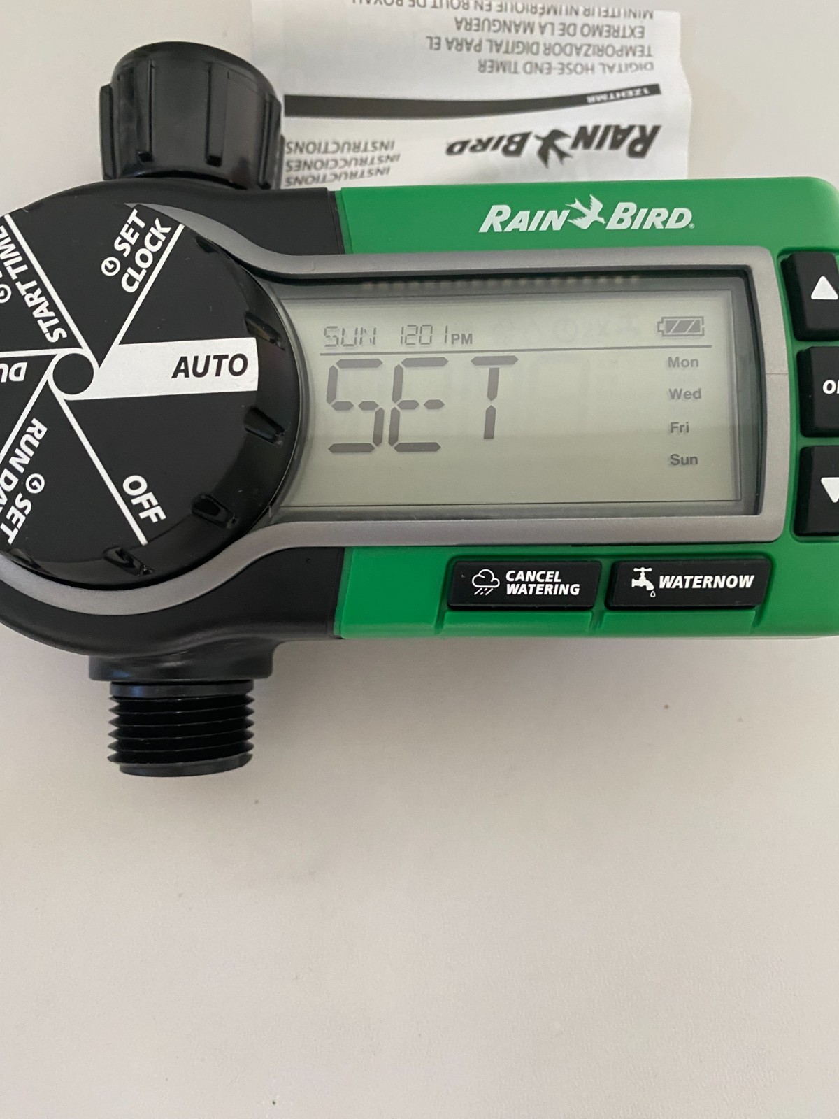 Rain Bird 1ZEHTMR Easy-to-Program Hose End Sprinkler Timer Digital Automatic Wat