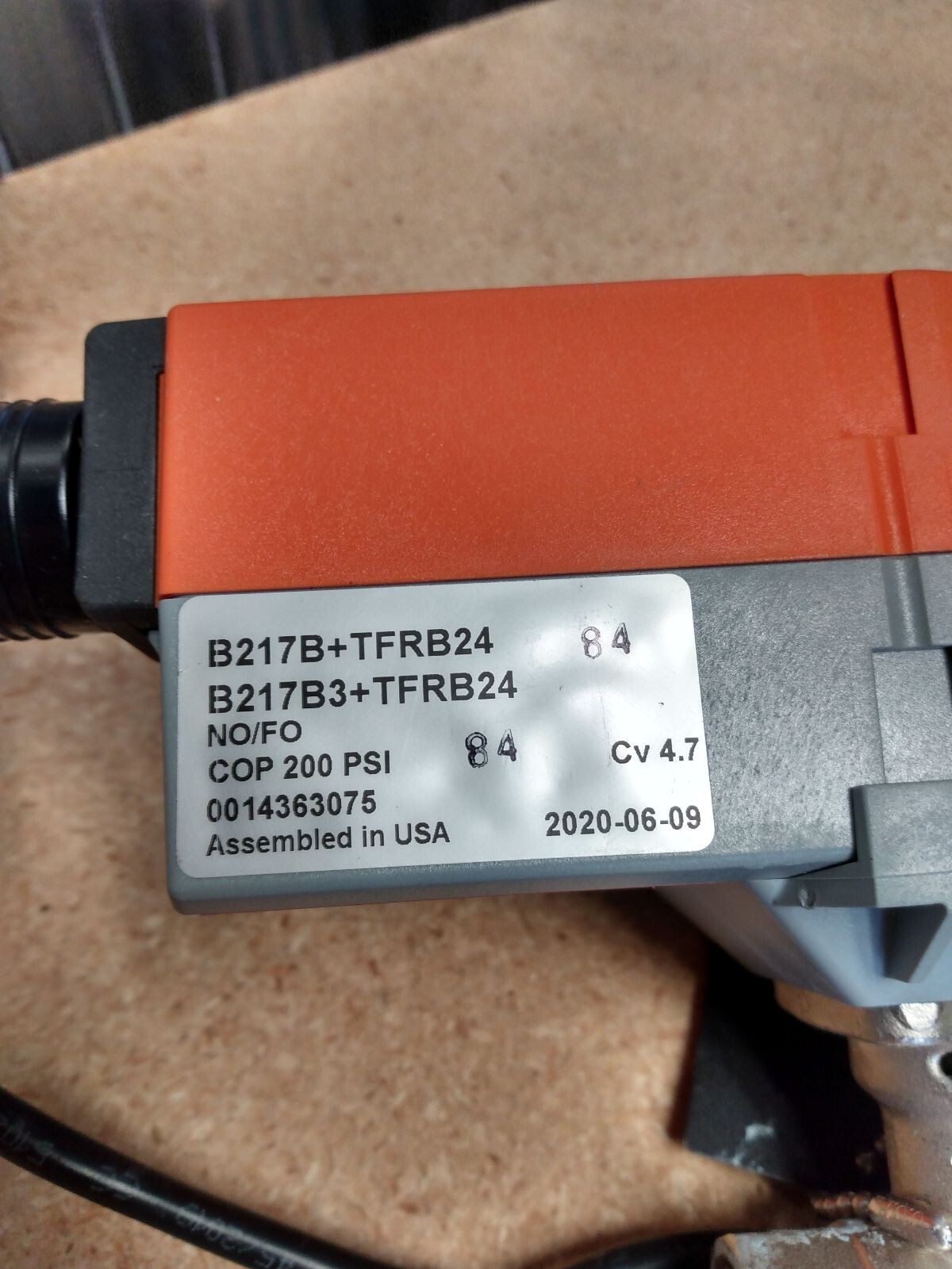 Belimo B217B+TFRB24 3/4" CV 4.7
