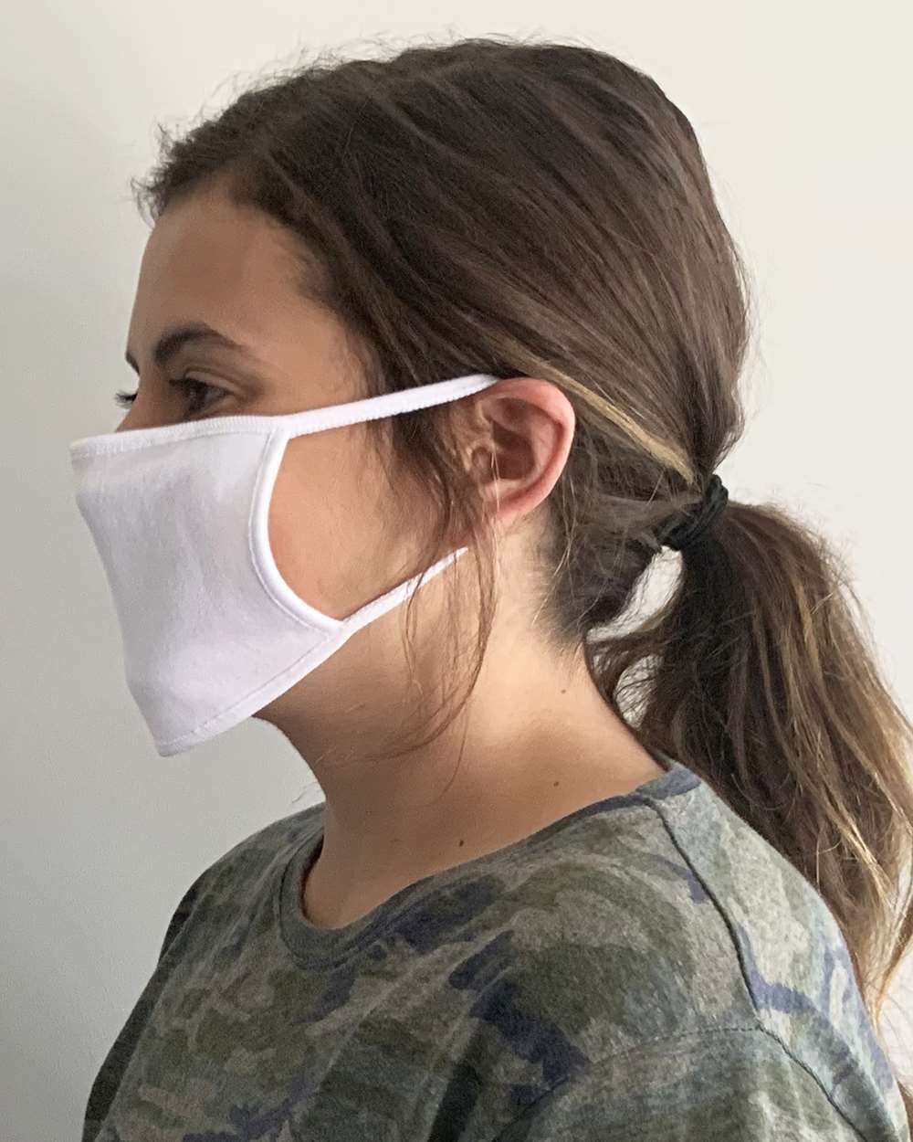 LAT Apparel Masks 5-Pack Double Fabric 100% Cotton Breathable Reusable