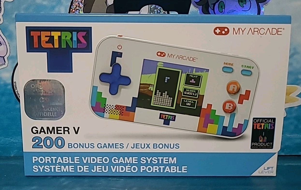 My Arcade Tetris Gamer V Portable Video Game System Handheld 201 Games 2.5" NIB