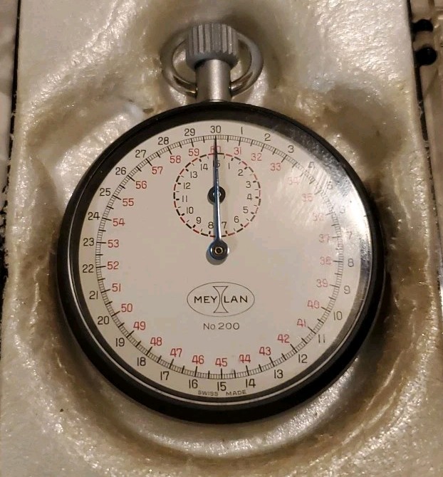 Swiss Made Meylan No. 200 Mechanical Wind Up Stopwatch