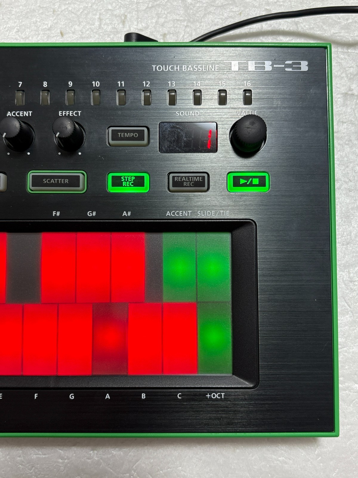 Roland TB-3 AIRA Touch Bassline Synthesizer with Adapter Used from Japan