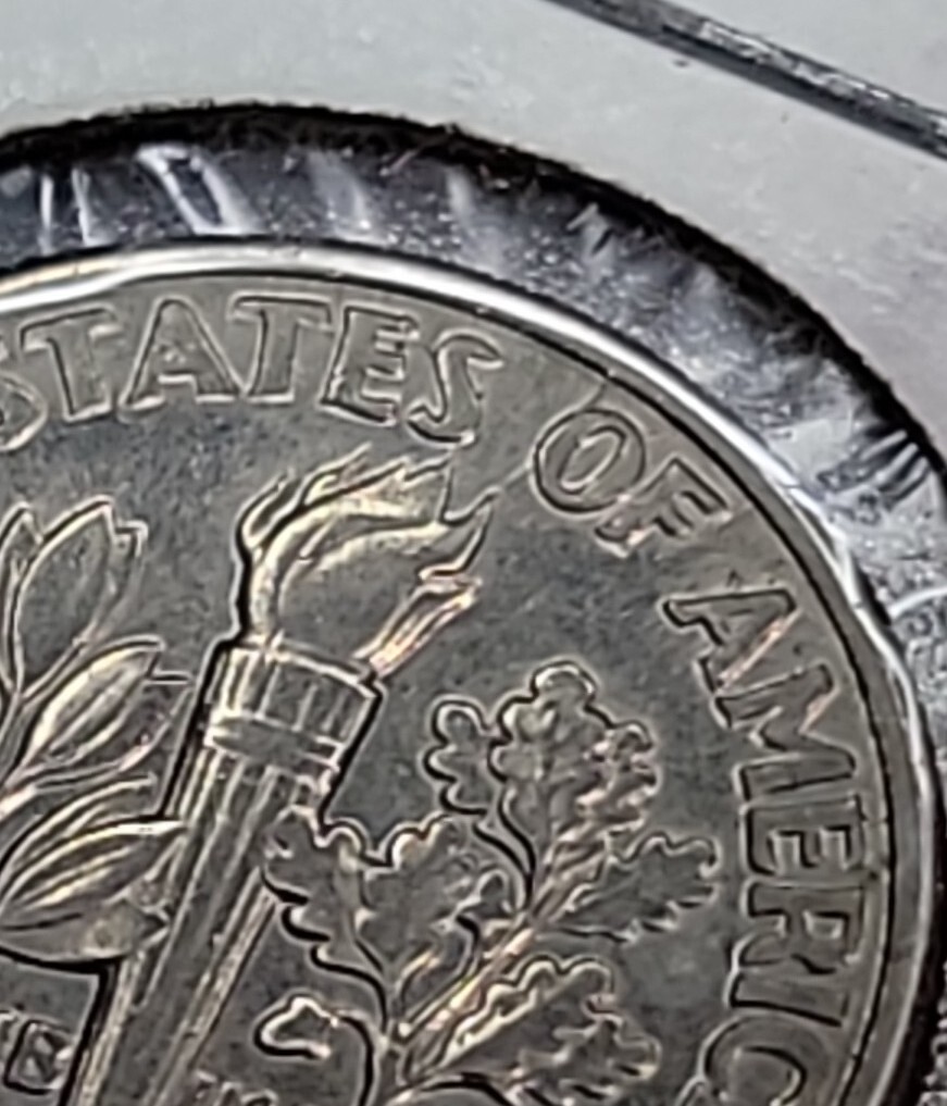 1992 P Roosevelt Dime Die Crack Error O In OF To Torch 5007