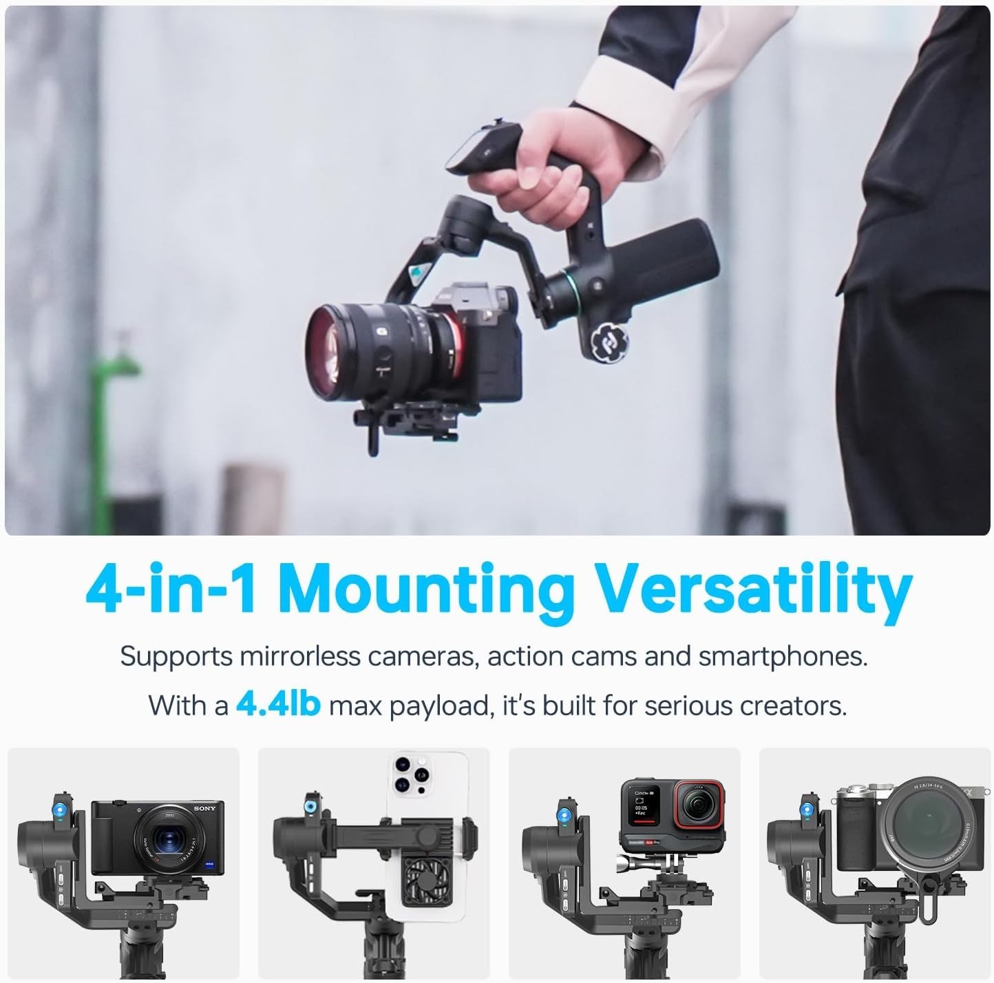 FeiyuTech SCORP Mini 3 Pro Combo Full Accessory Kit – All-in-One 3-Axis NEW