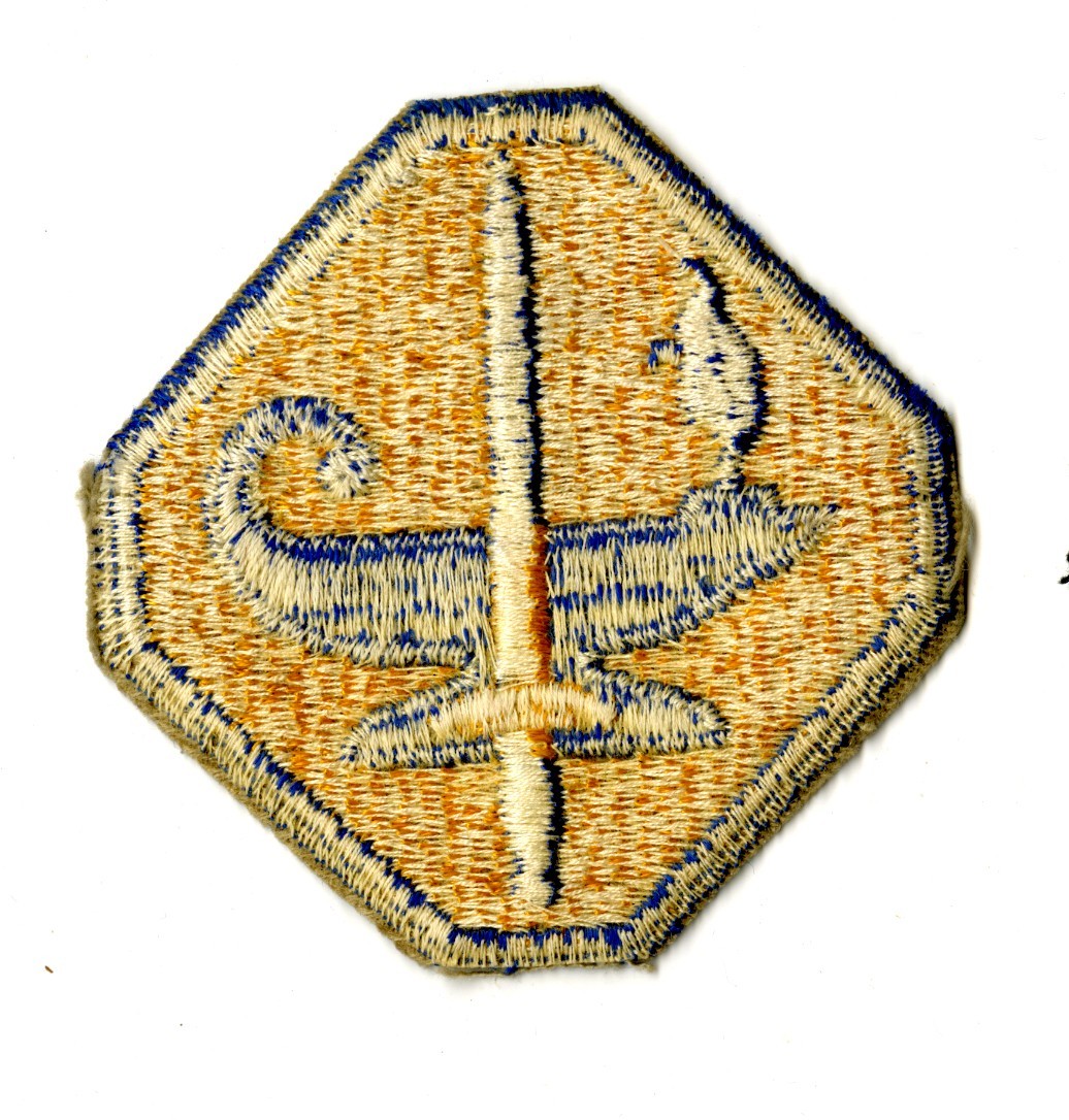 Army Specialized Training Program White Back Patch WWII Vintage