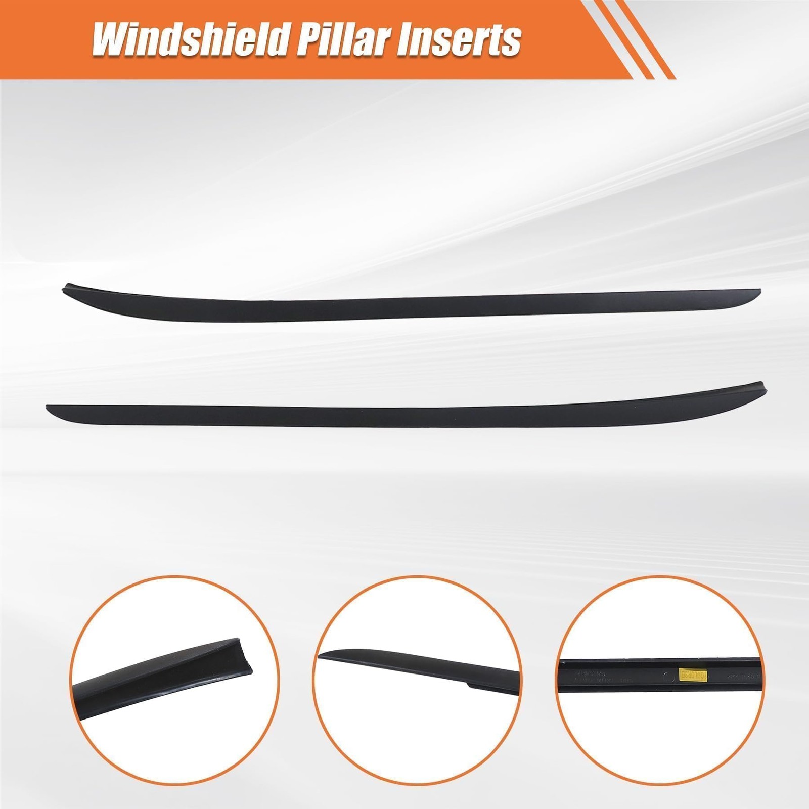 Windshield Pillar Molding Driver & Passenger Side Compatible with Ford Focus ...