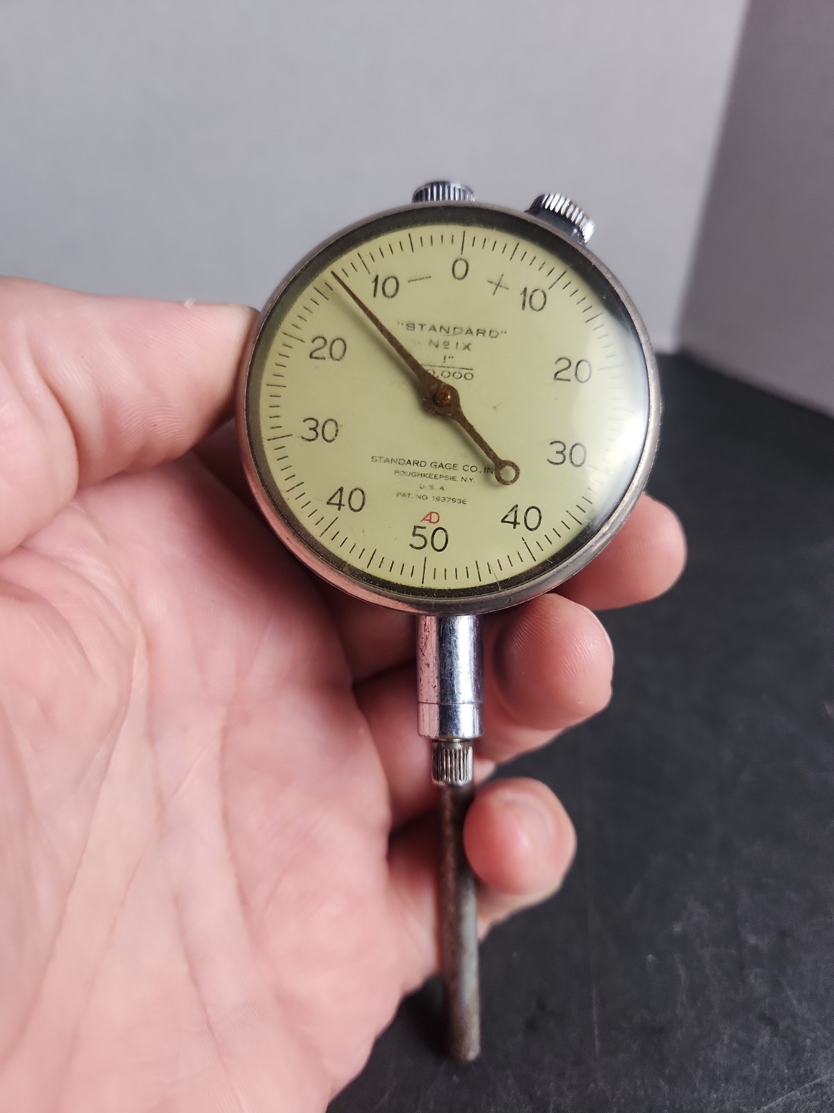 Vintage Standard Gage Co Dial Indicator Gauge Works Great Used Condition