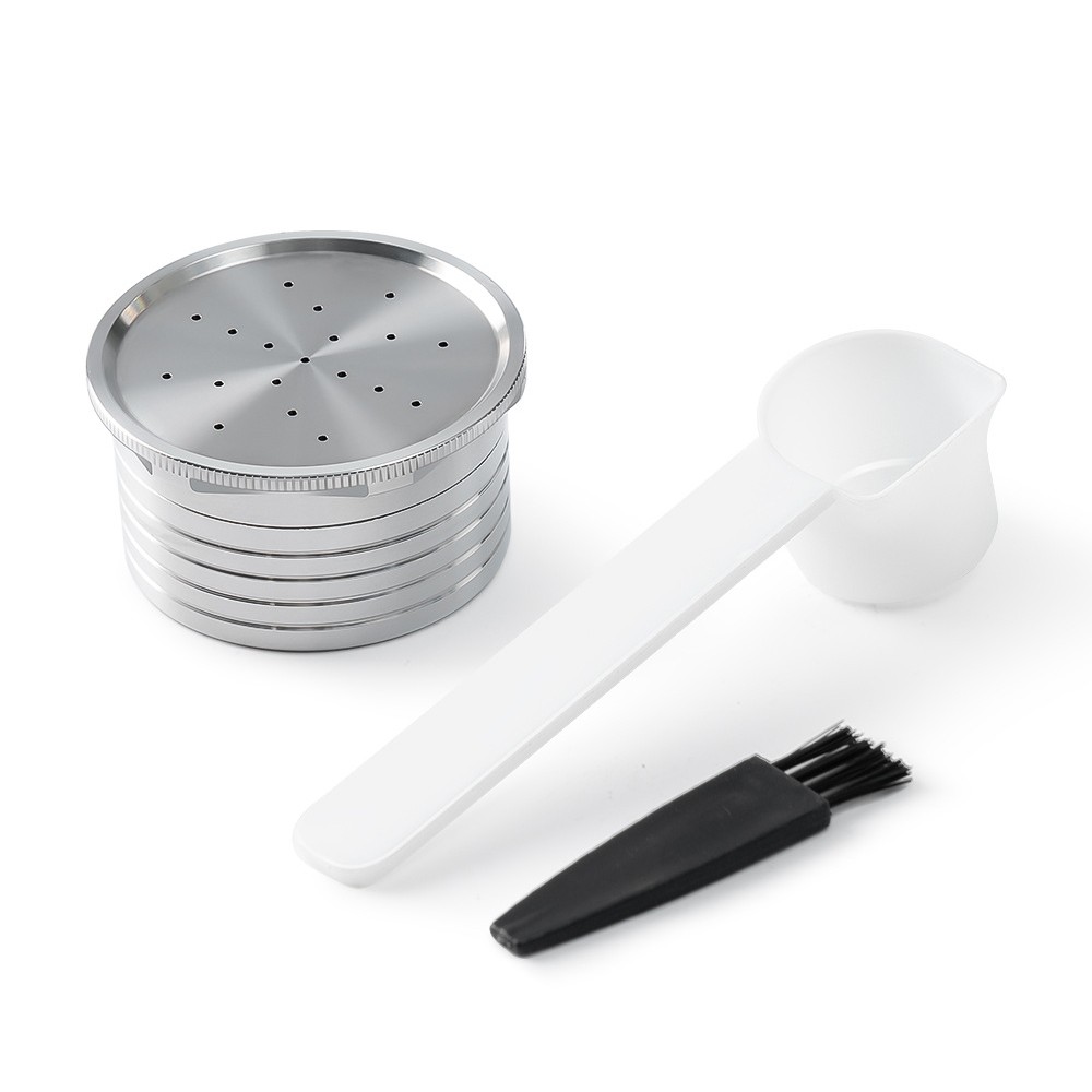 For Essse Coffee Maker Refillable Capsule Coffee Filter Reusable w/ Spoon Brush