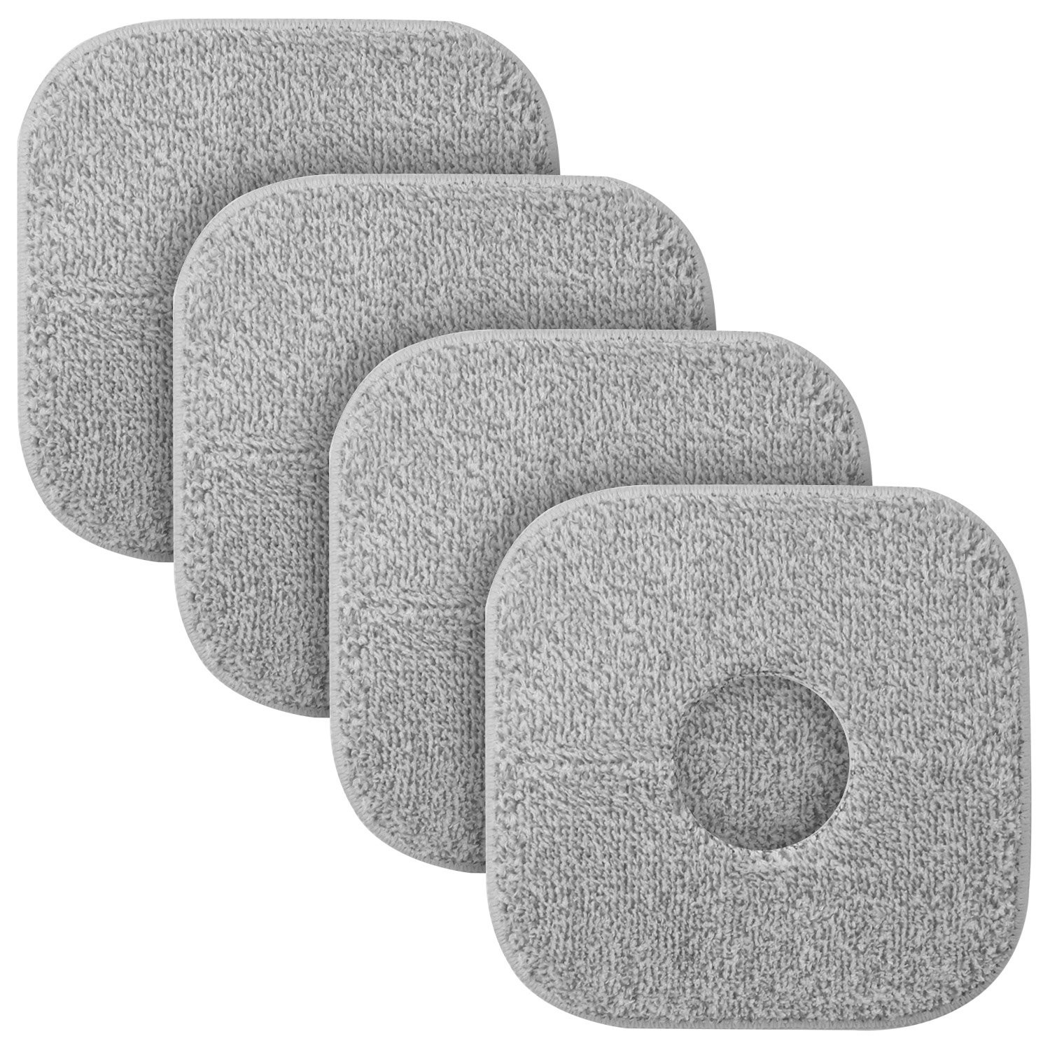 Spin Mop & Bucket System or 4Pcs Square Microfiber Mop Pads Portable Mop Bucket