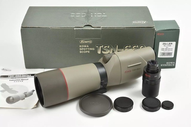 Kowa TSN-664 Spotting Scope 30x w/TE-17HD 25X LER Used