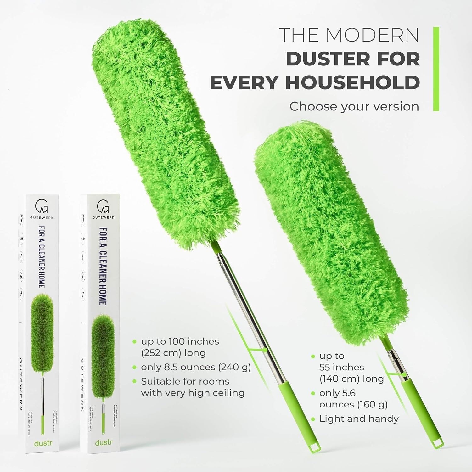 Electrostatic Microfiber Duster - Bendable Head