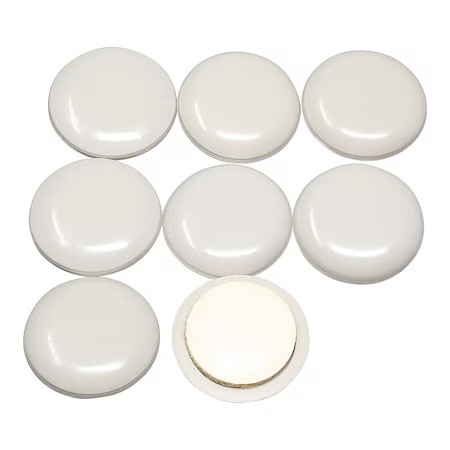 Master Caster 87002 Furniture Glides, Self-Stick, Round, 1", Pk8
