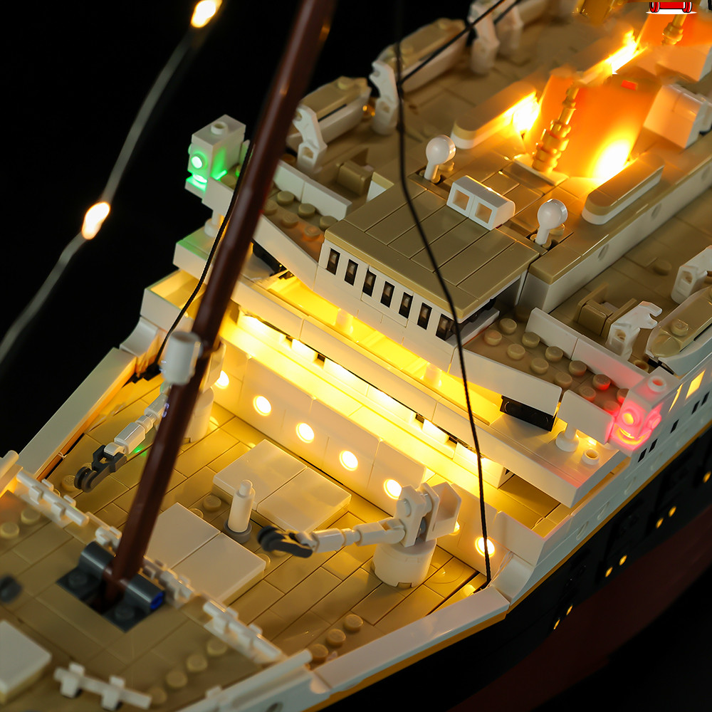 LED Light Kit for Titanic - Compatible with LEGO® 10294 Set (RC+ Sound Version)