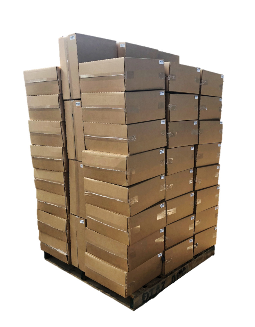 Pallet of White T-Shirt Rags (10 LB) - 78 Boxes - 780 LB - Free Shipping!!!