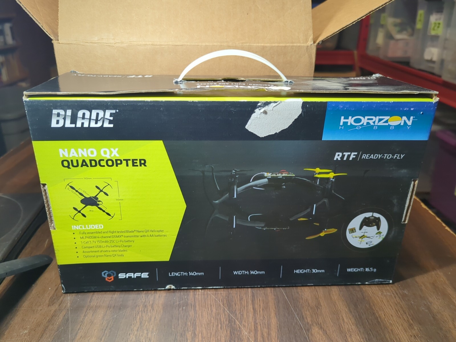 Blade Nano QX - 18gm Quadcopter RTF Drone UNTESTED AS IS