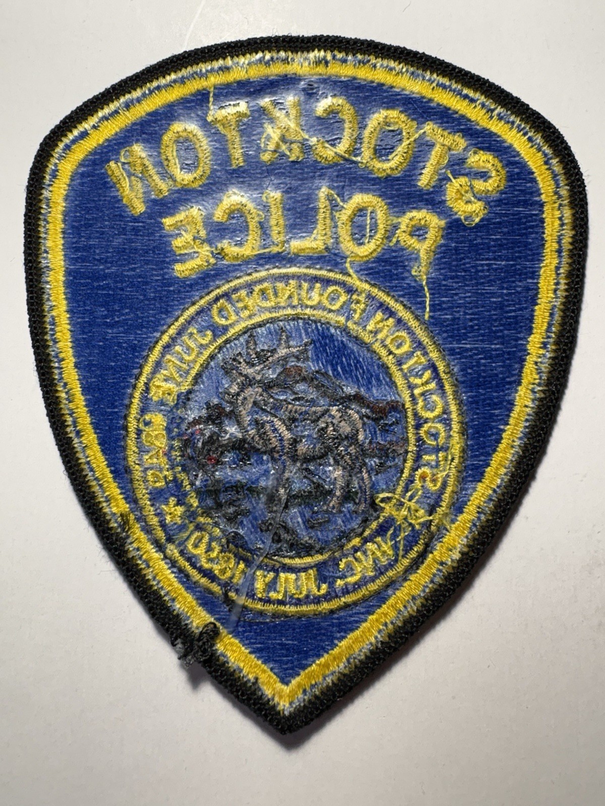Stockton California Police Patch