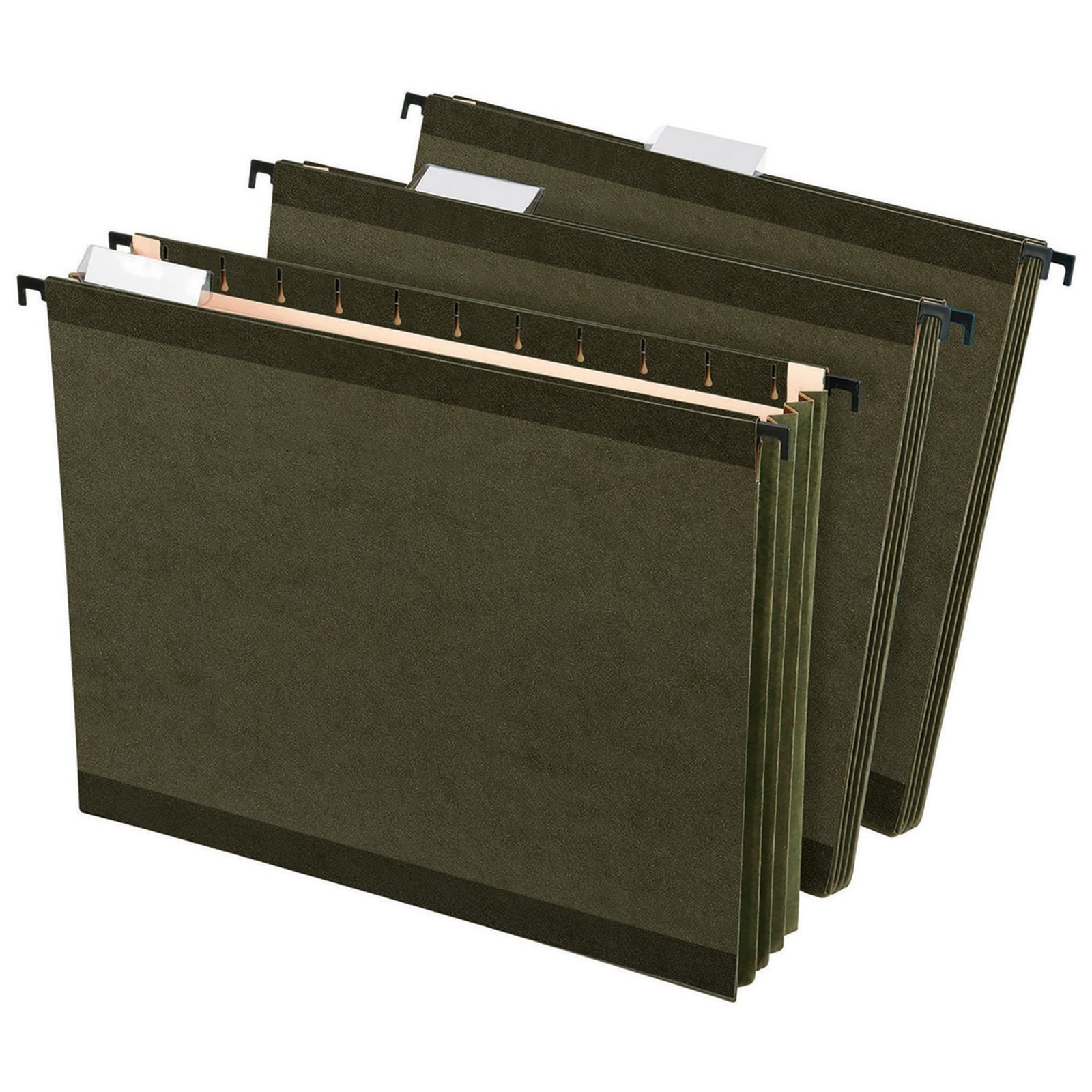 Office Depot® Brand Hanging Pockets With Full-Height True, Standard Green