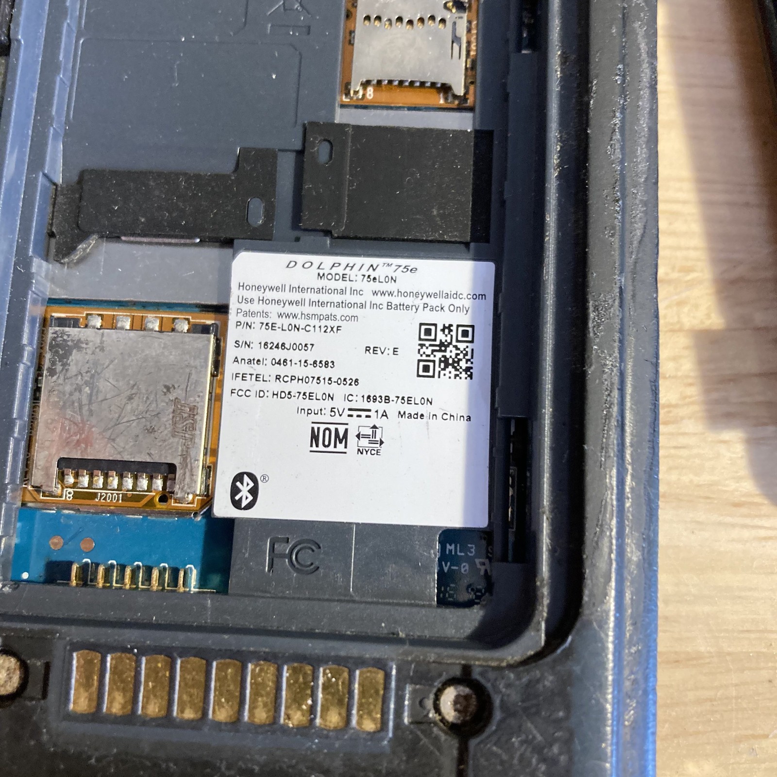 Honeywell Dolphin 75E 75Elon Handheld Computer And Barcode Scanner