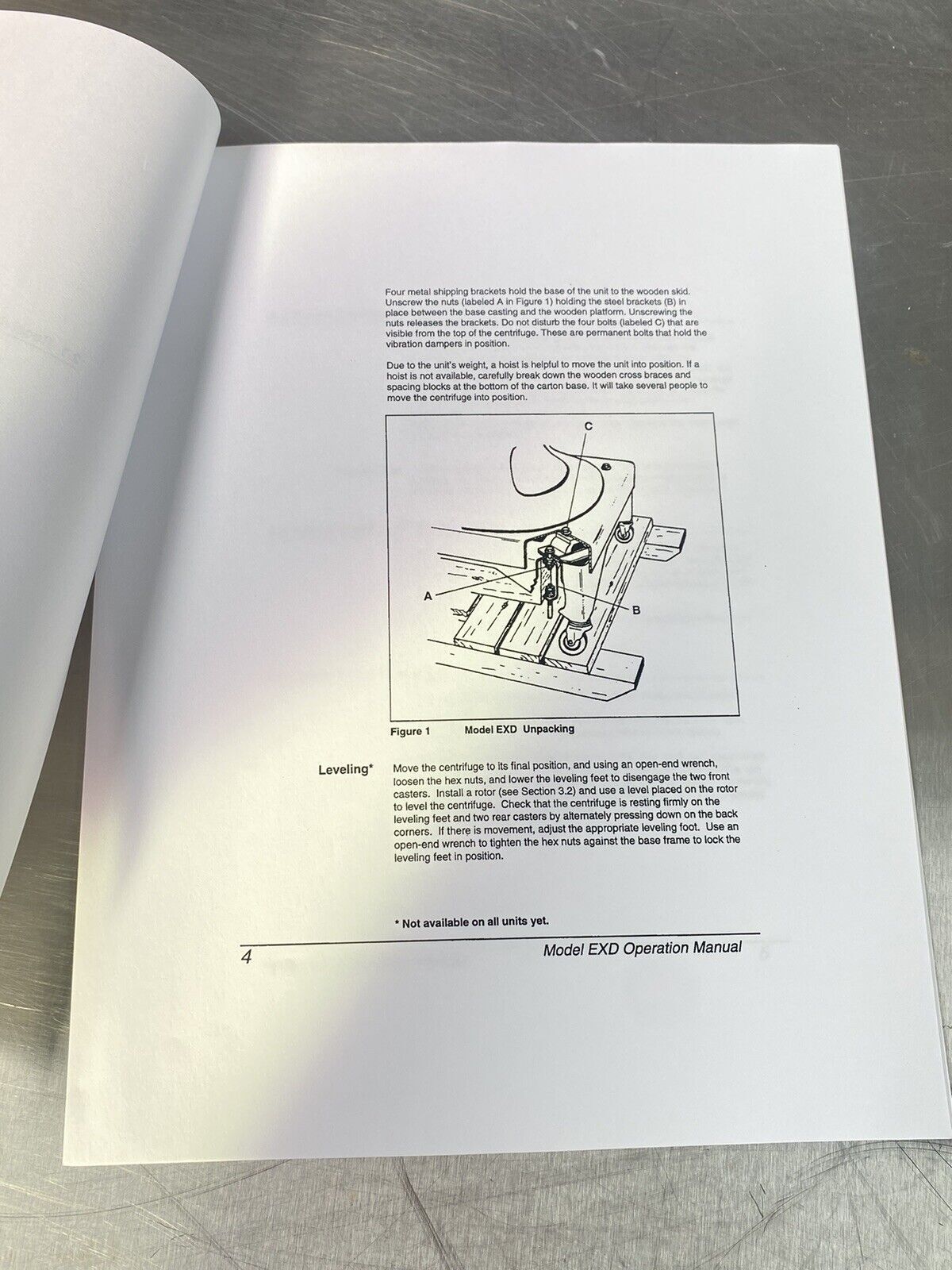 Thermo IEC EXD Explosion Proof Centrifuge - Users Manual / Book