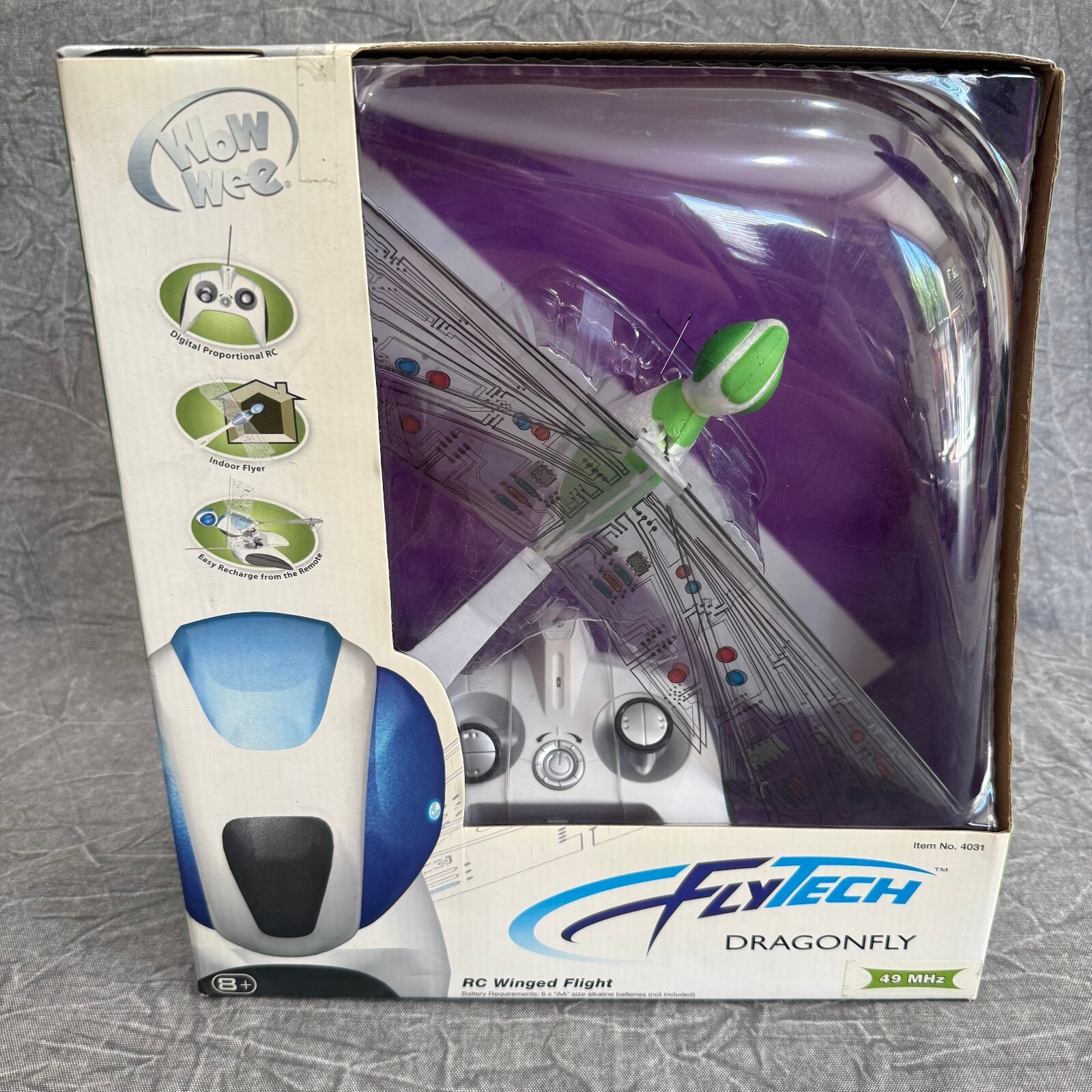 WowWee Toy Flytech Robotic Dragonfly RC Radio Drone Remote