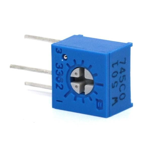 5Pcs 3362W-1-504 Trimmer Resistors - Through Hole 1/4"SQ 500KOHMS 10% 0.5WATTS