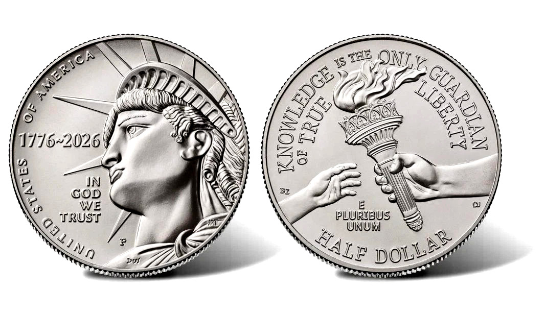 2026 P&D Half Dollar Enduring Liberty Semi Quincentennial New Release fm US Mint