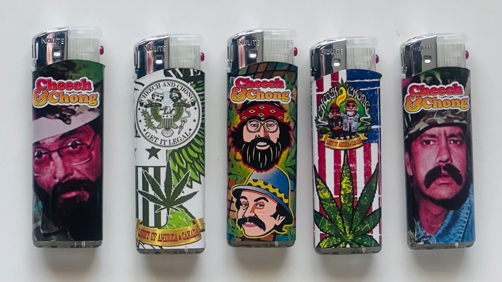 25 CHEECH & CHONG Electronic Refillable Lighters without Gas