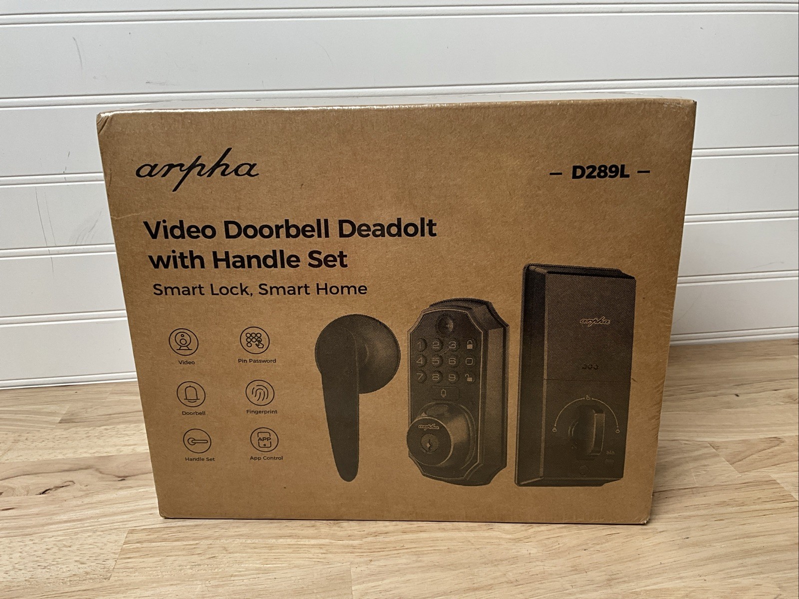 Smart Lock D289L Set WiFi Video Lock Entry Fingerprint Door Lock Two-Way Audio
