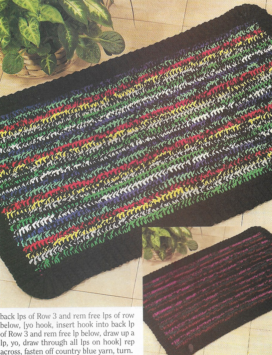 Reversible Rug crochet PATTERN INSTRUCTIONS