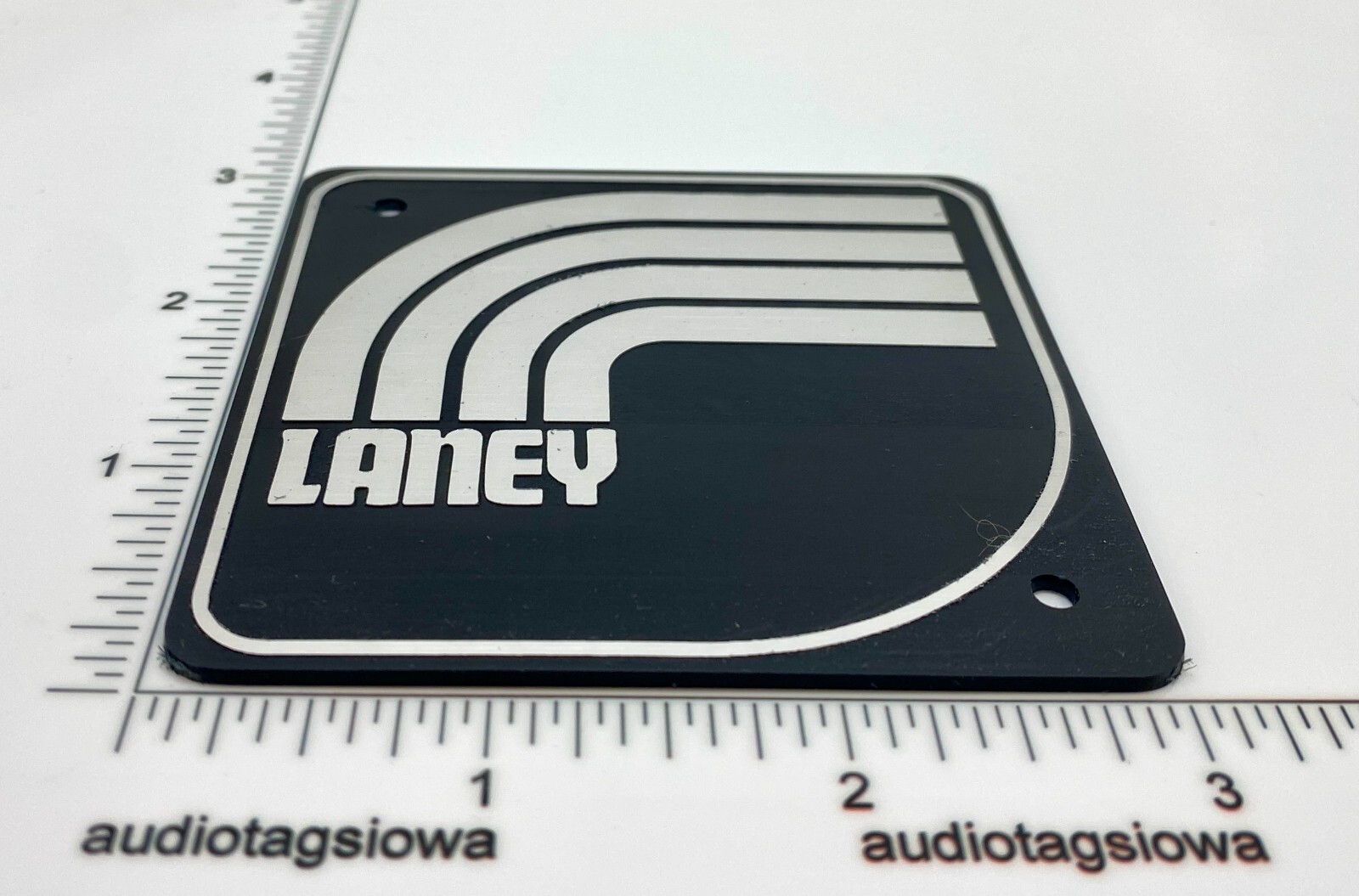 Laney Klipp Amplifier Badge Logo Custom Made Incised Acrylic