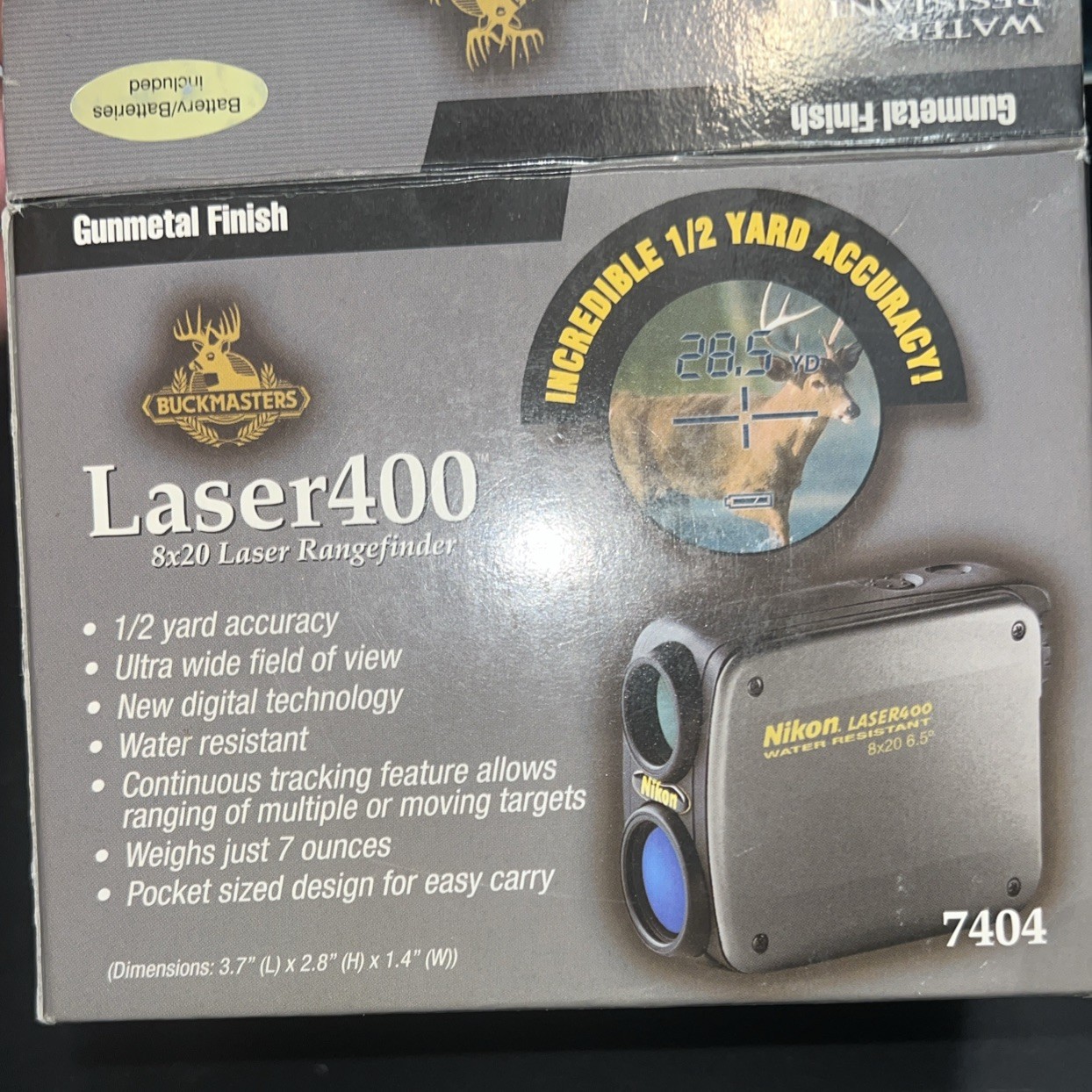 Nikon lazer400 rangefinder UNTESTED NEEDS BATTERY