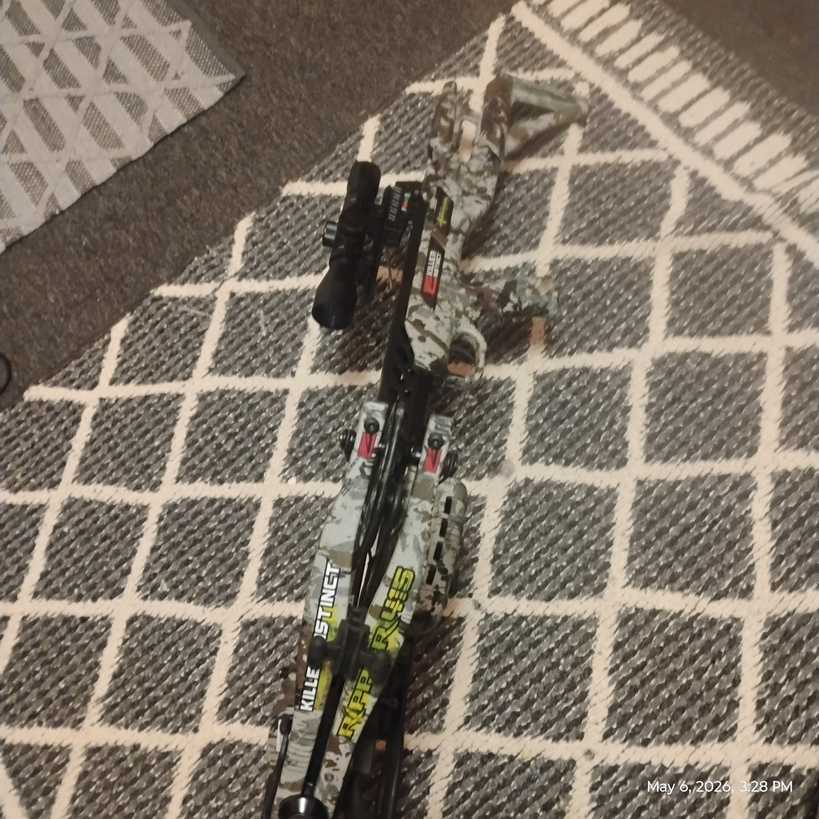Killer Instinct Ripper 415 Compound Crossbow Camouflage w/ Scope for Hunting