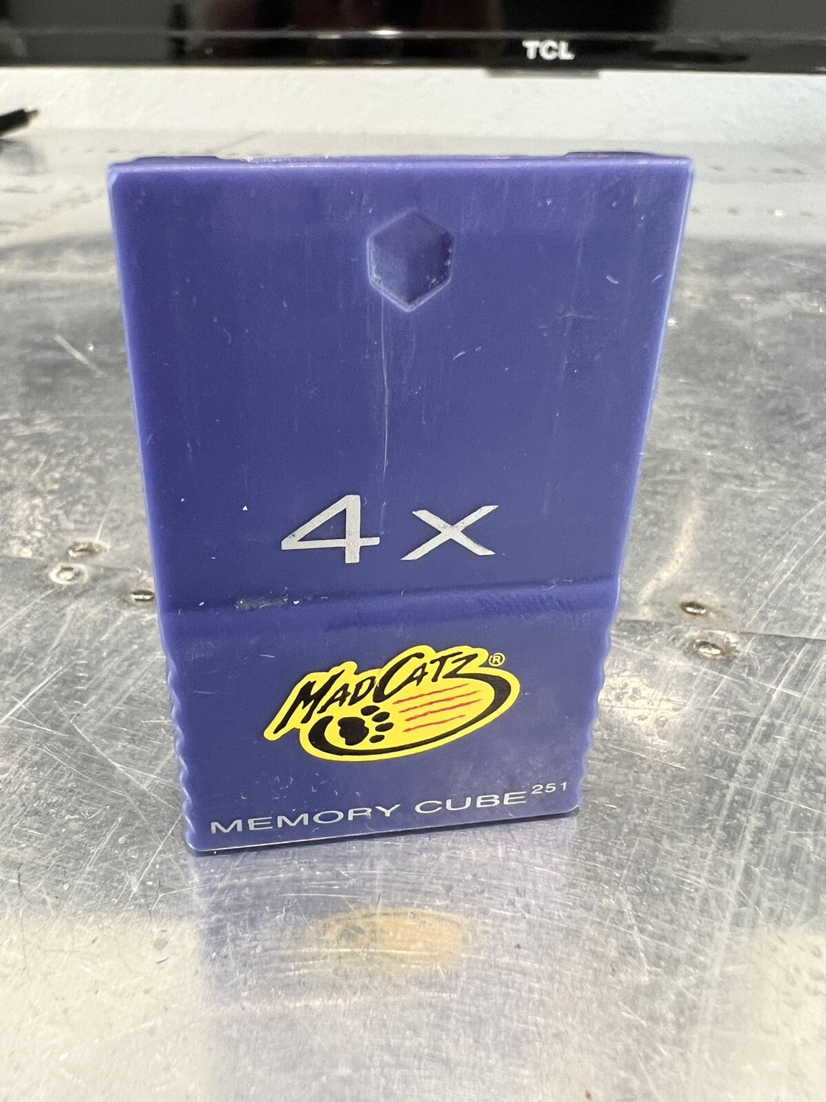 🔥 Mad Catz Memory Cube 4x Memory Card for Nintendo Gamecube Purple 🔥