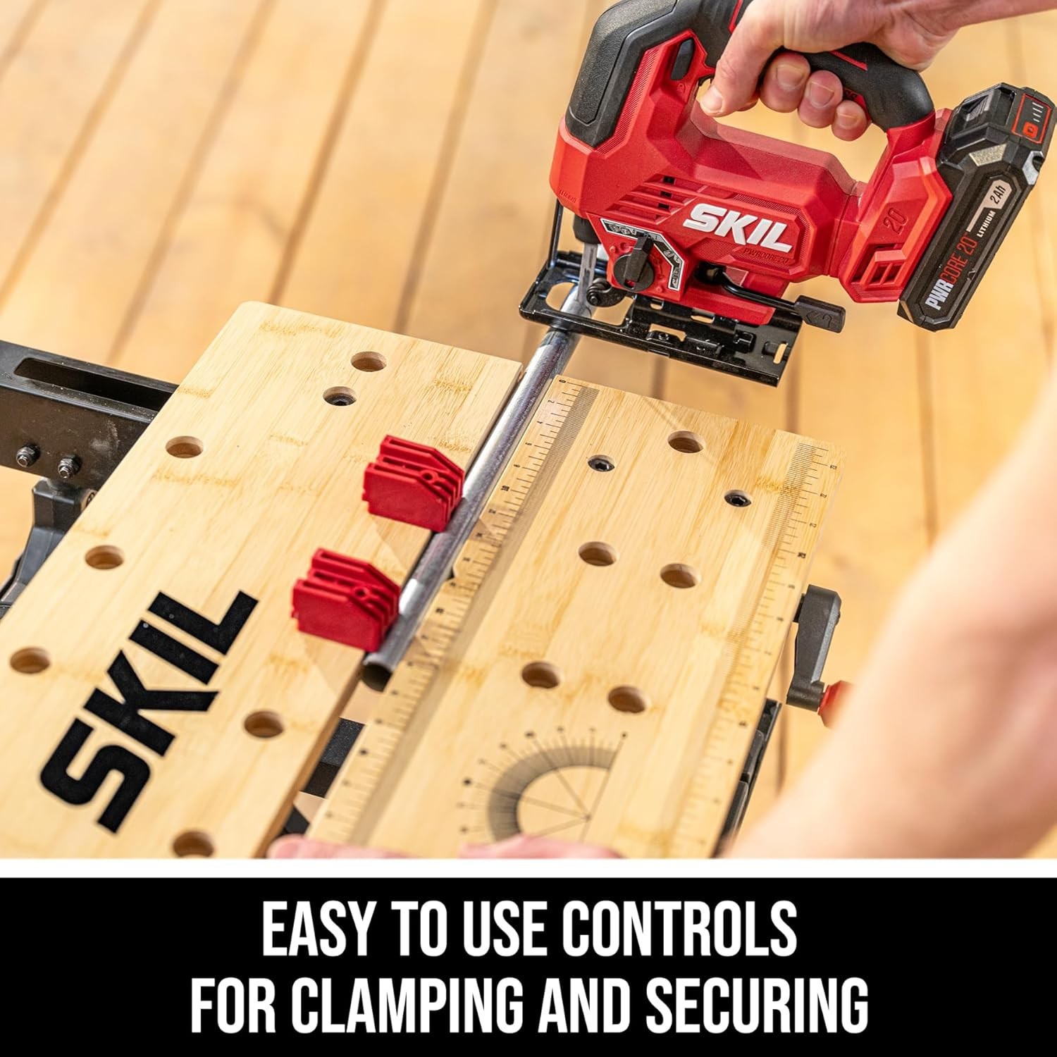 Compact Workbench with Folding Stand - Easy Setup & Storage