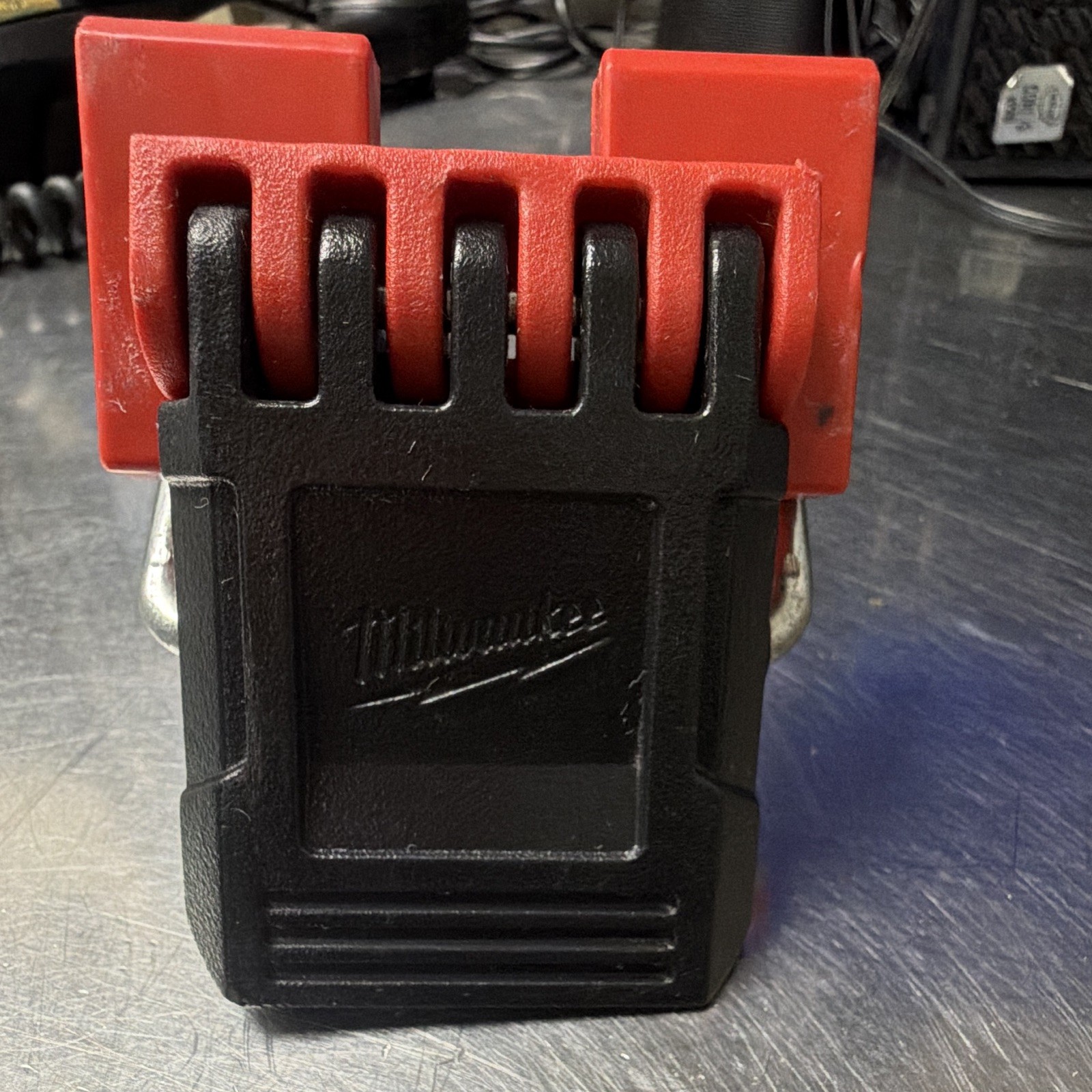Milwaukee  Clip Replacement Part Black/Red Plastic w/ Silver Metal Loop