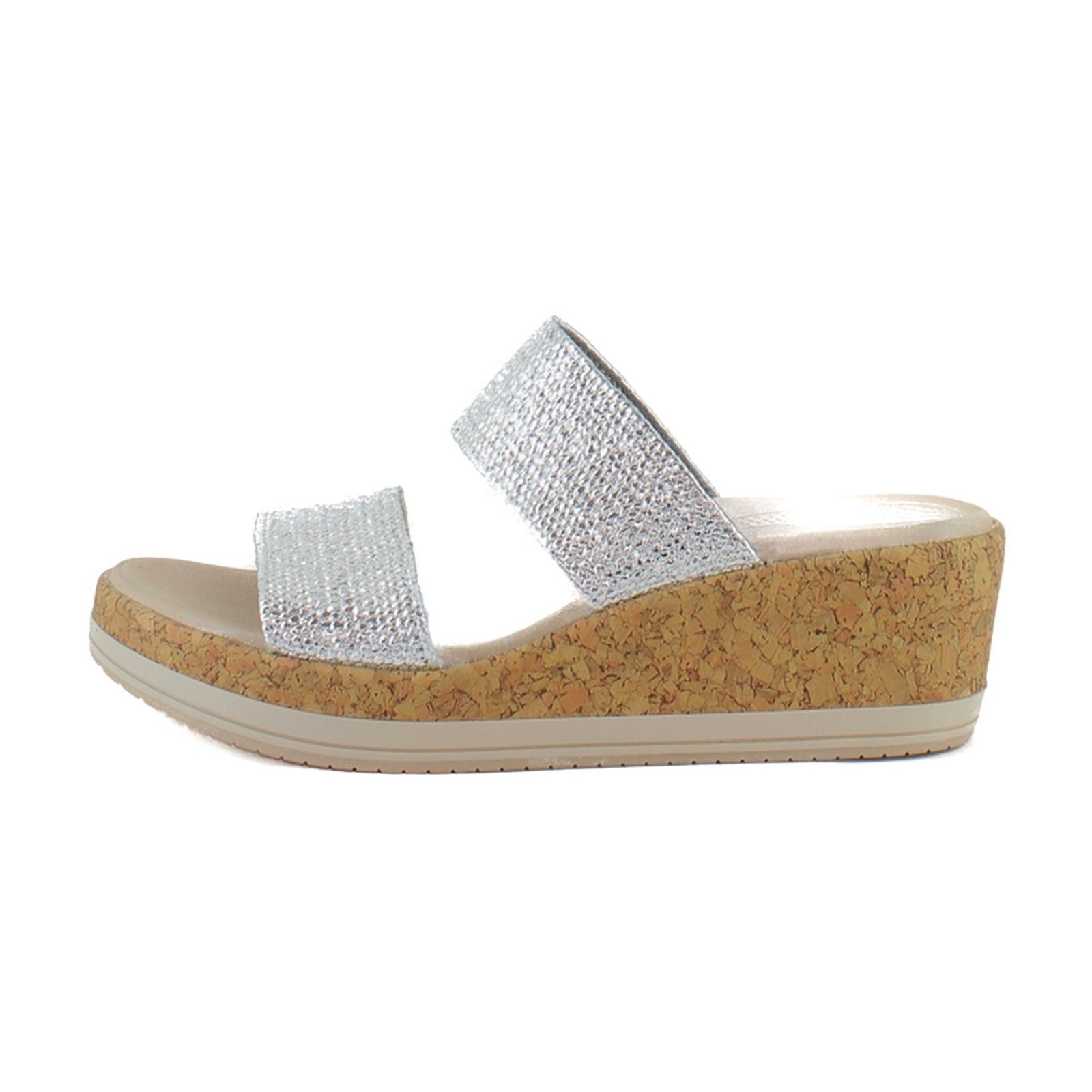 Bzees Resort Womens Sandals Silver