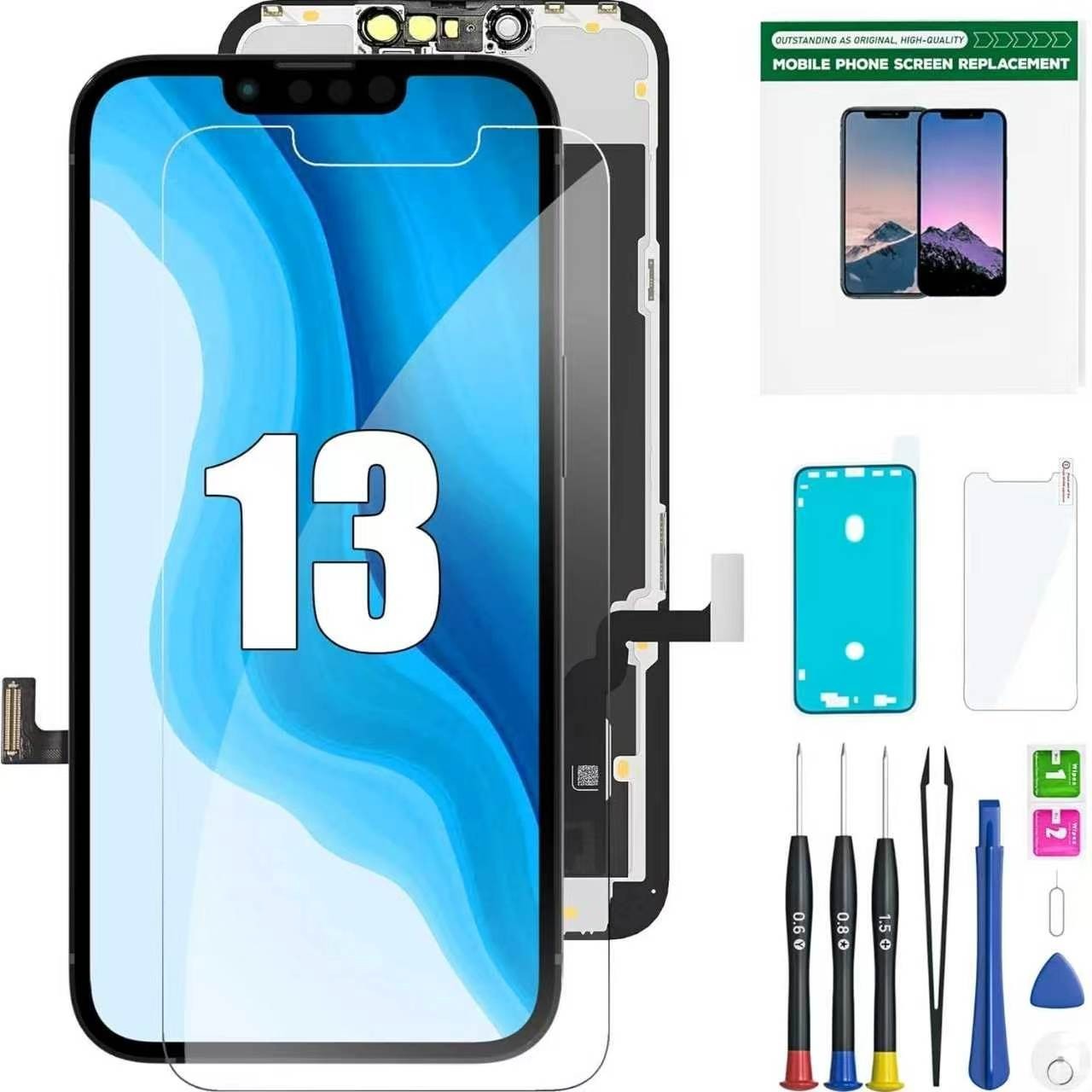 iPhone 13 Screen Replacement 6.1" Full HD LCD Digitizer With Repair Tools📱
