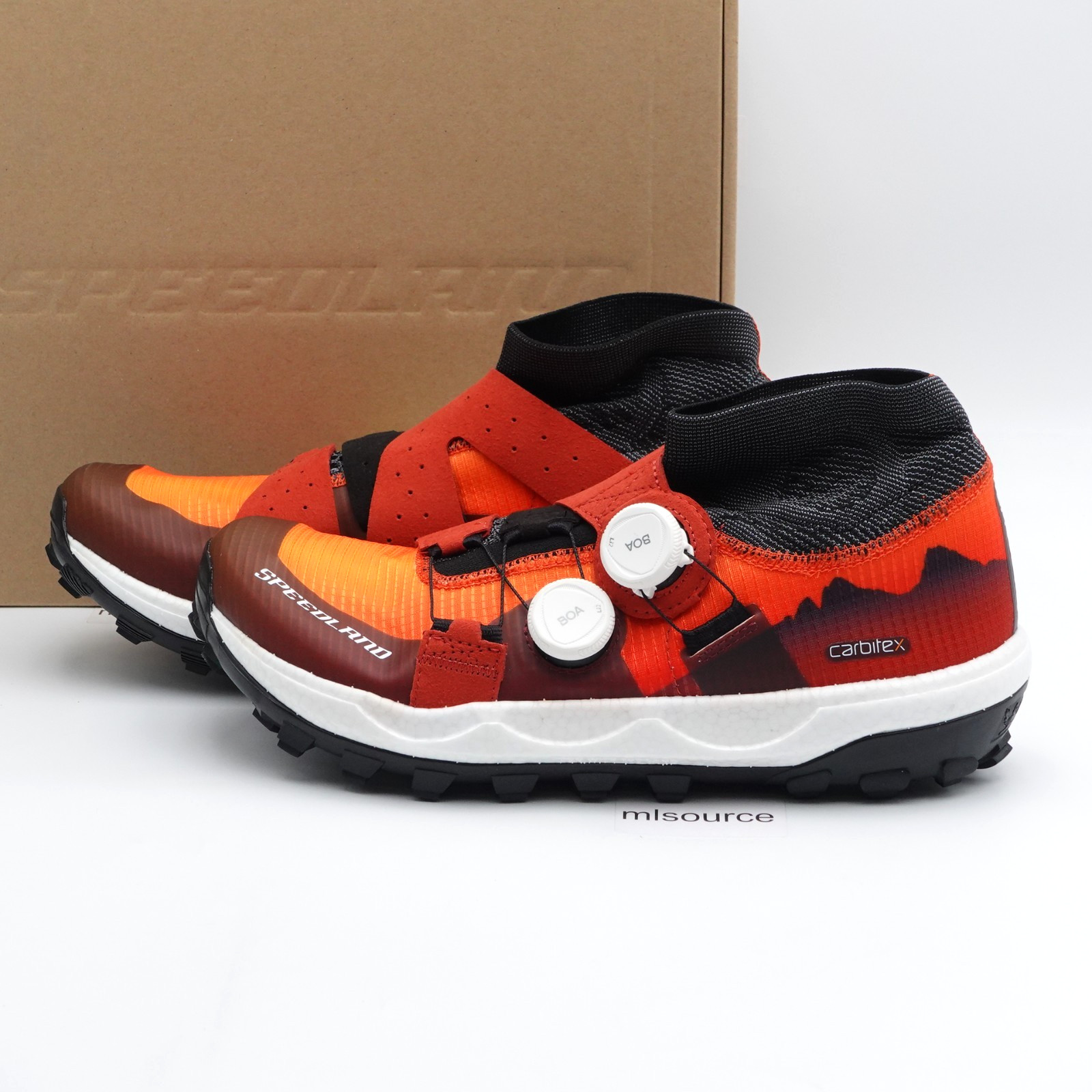 Speedland Men's GL:SVT Hyper Performance Trail Running Shoe GL-SVT-008 Black/Red