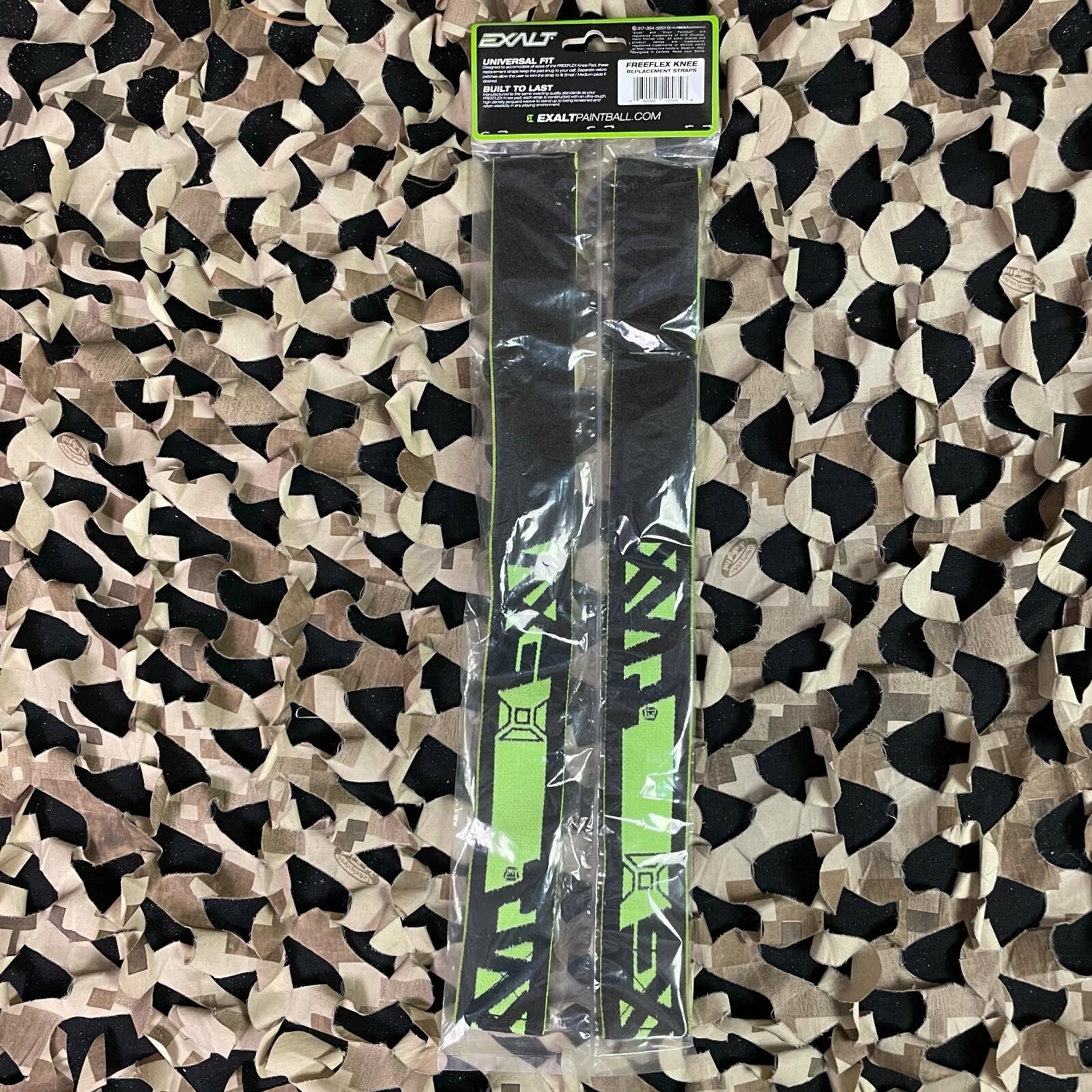 NEW Exalt Knee FreeFlex Replacement Straps - Black/Lime