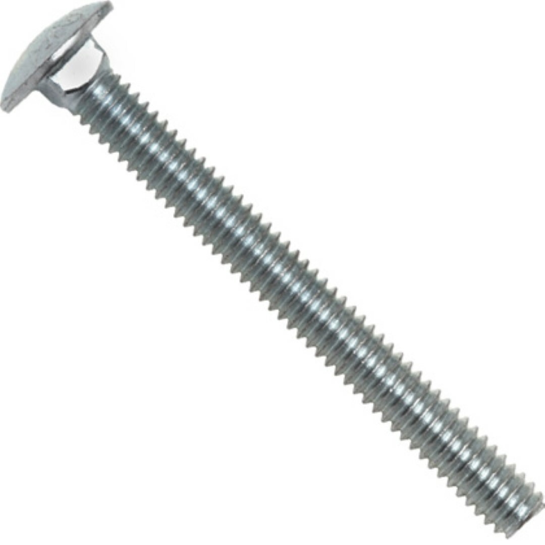 Carriage Bolts 1/4″ X 2 1/2″ Semi-Oval Head (25 Pieces)