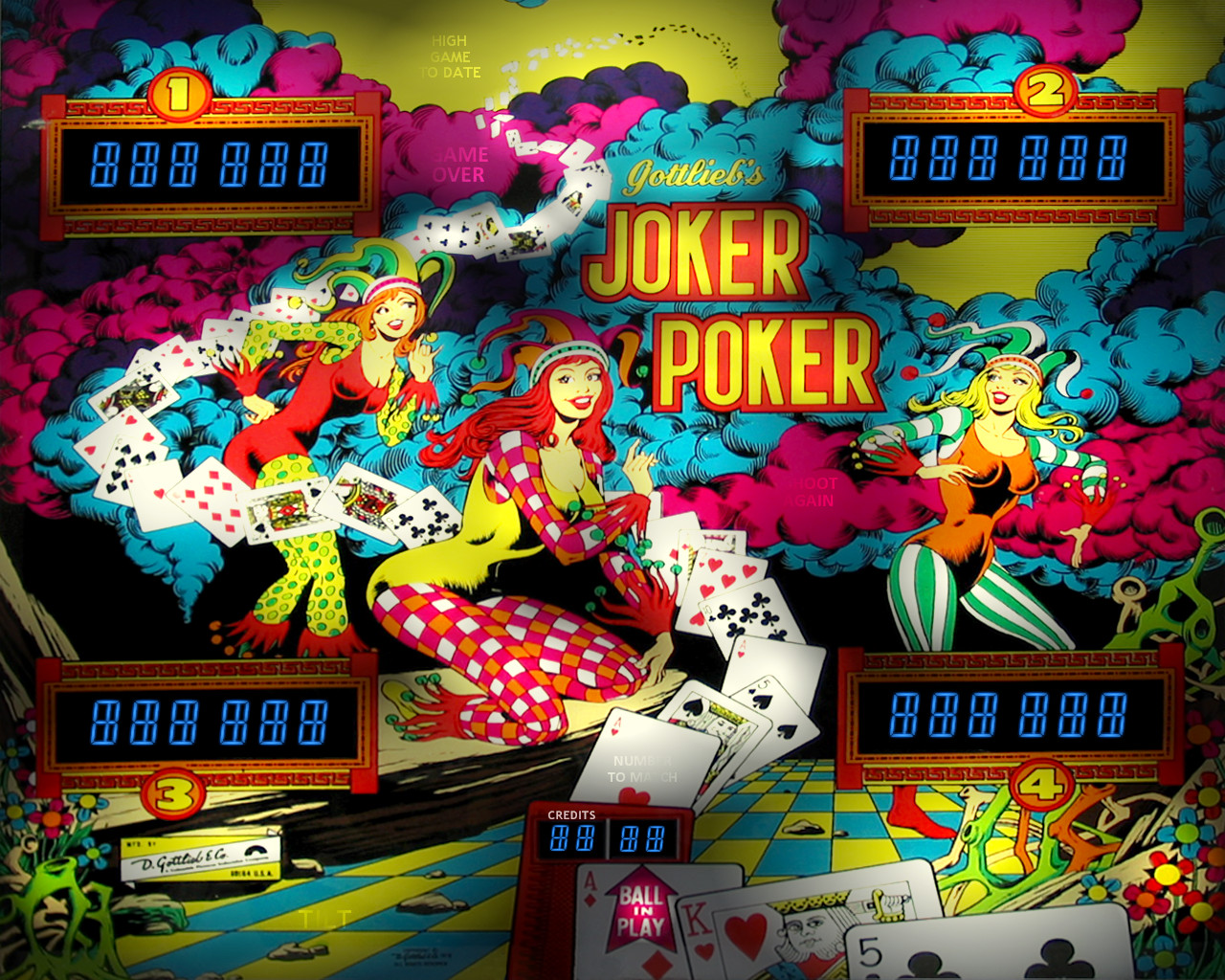 JOKER POKER - NON GHOSTING Lighting Kit custom SUPER BRIGHT PINBALL LED KIT