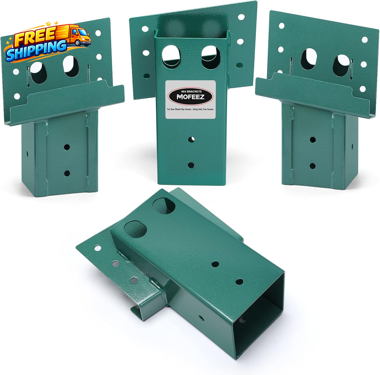 Outdoor 4X4 Compound Angle Brackets for Deer Stand Hunting Blinds Shooting