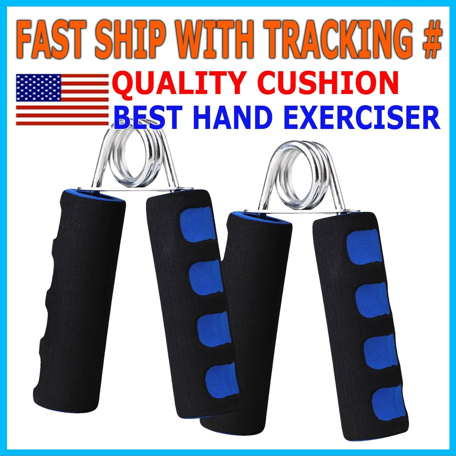 2X Foam Hand Grippers Grip Forearm Heavy Strength Grips Arm Exercise Wrist