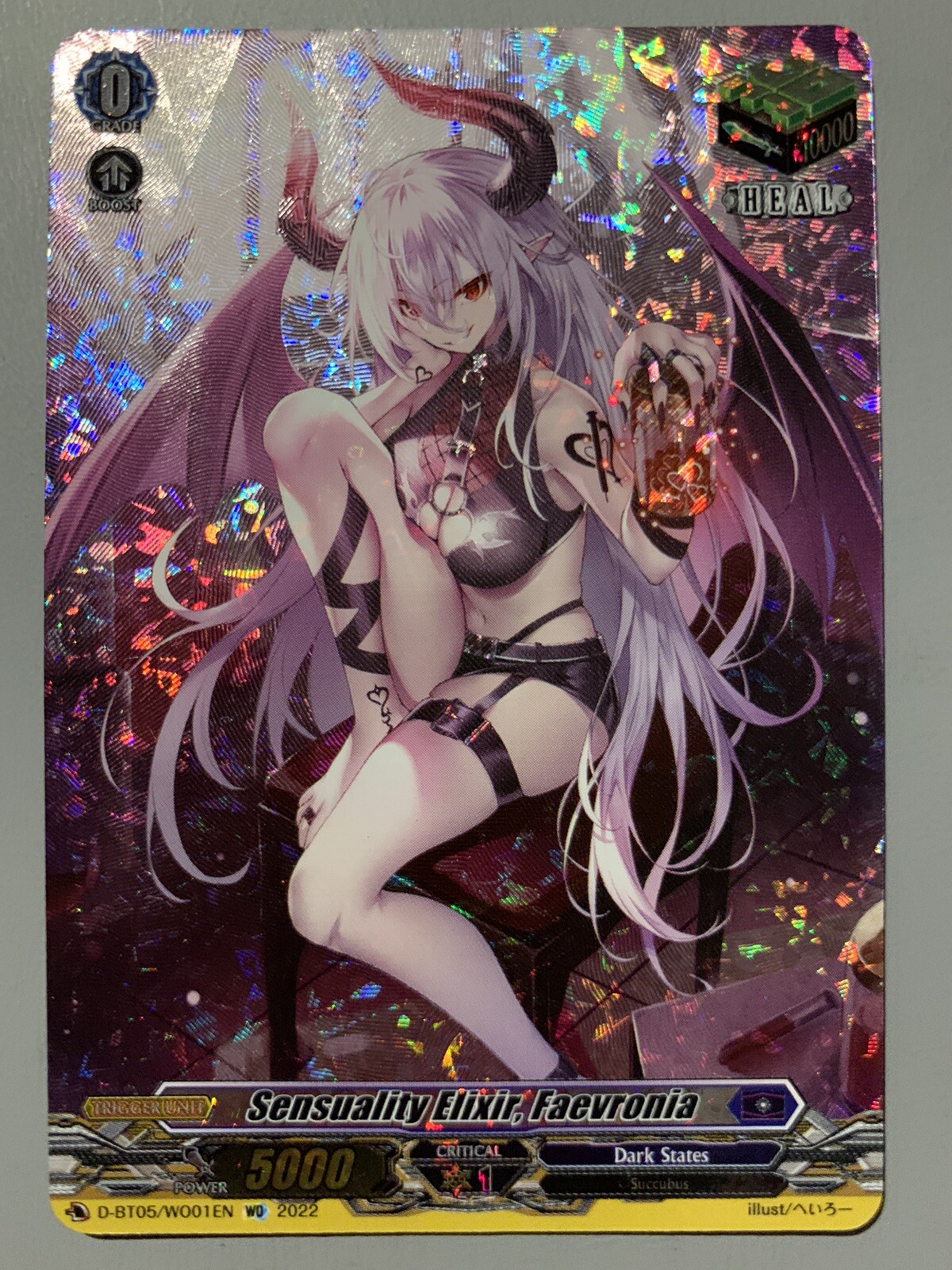 CARDFIGHT VANGUARD SENSUALITY ELIXIR FAEVRONIA (DARK STATES) D-BT05/W001EN WO SP