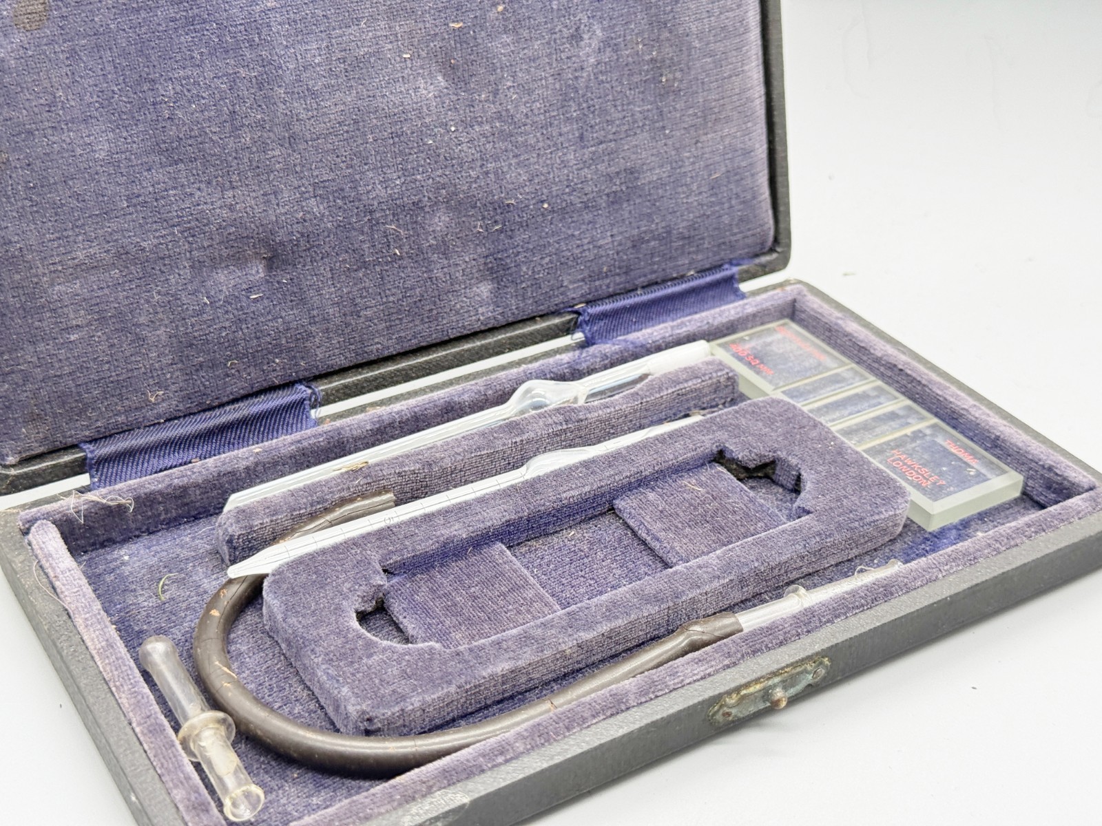 VINTAGE KEELER OPTICAL INSTRUMENT SET IN ORIGINAL CASE MADE IN ENGLAND